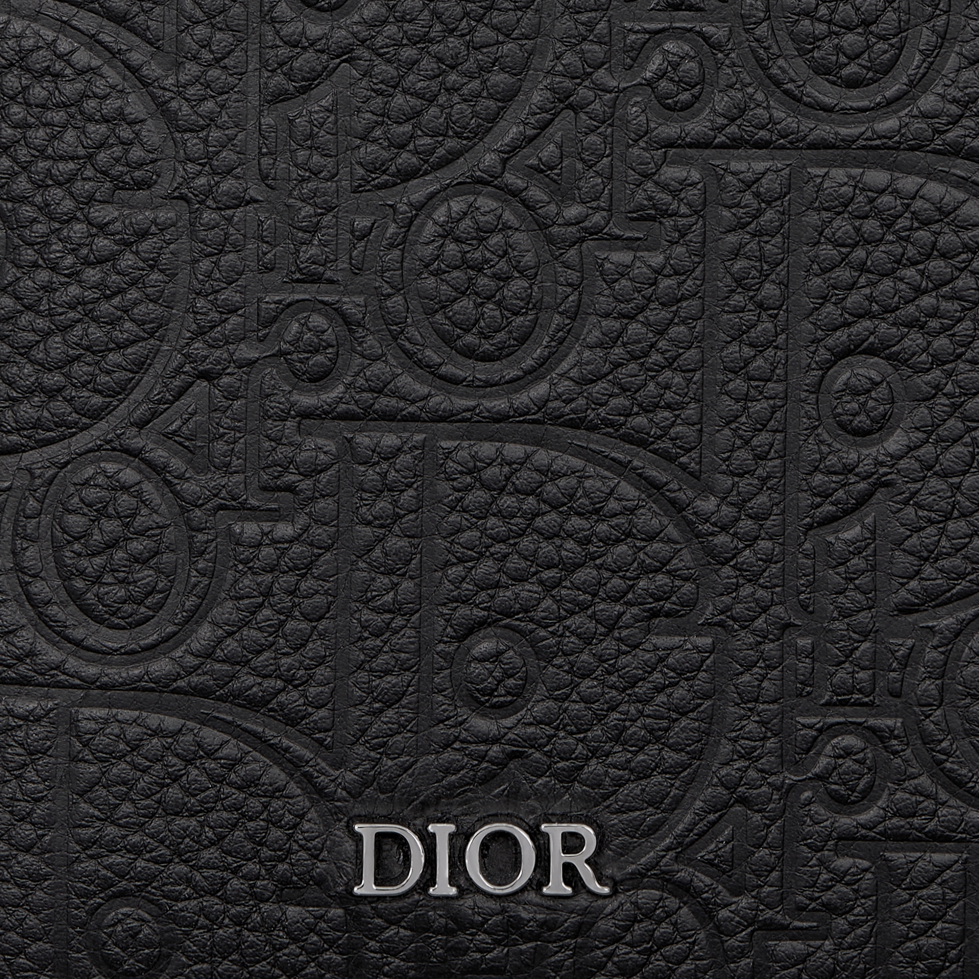 长款双折钱包 黑色 Dior Gravity 印花效果皮革 E09