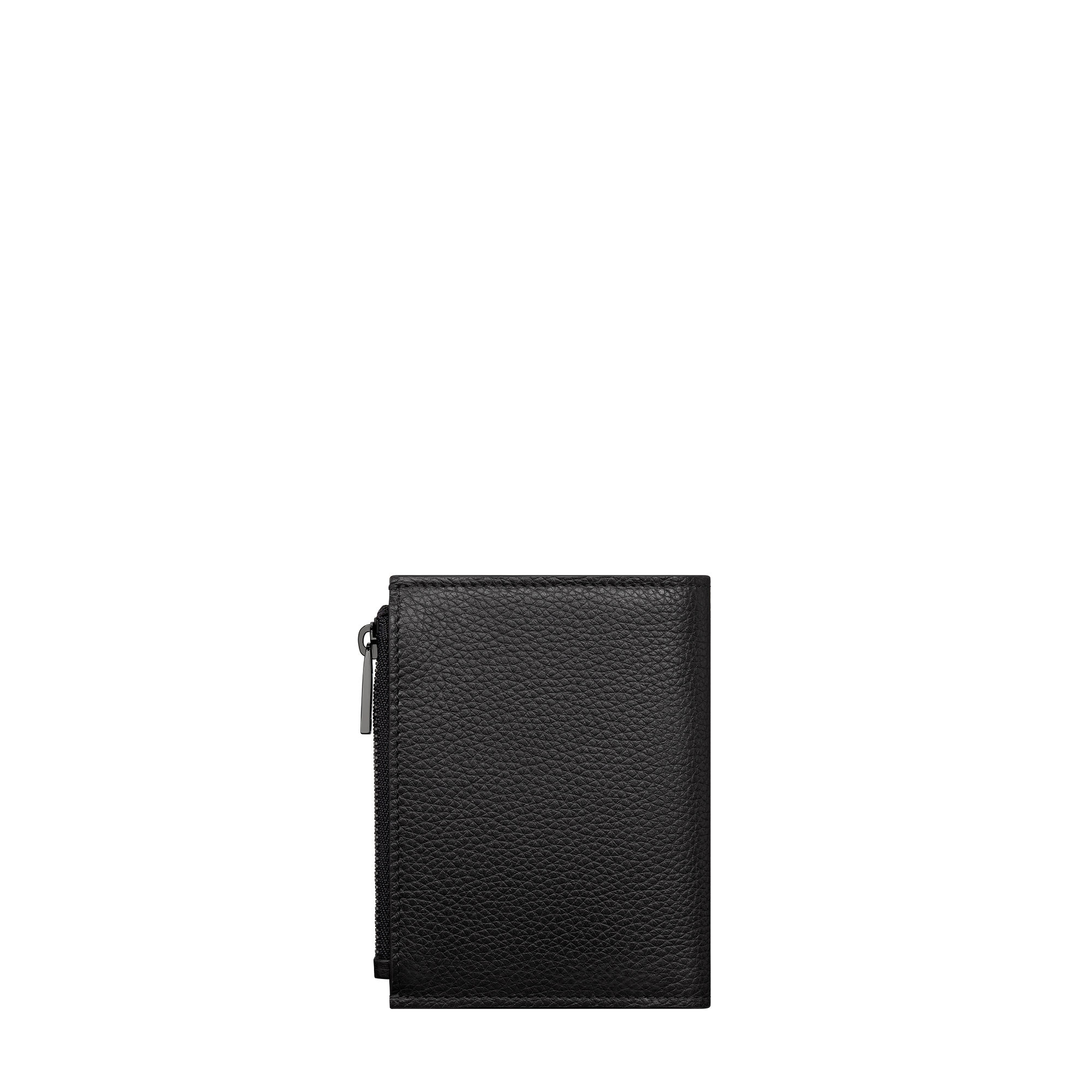 竖版短款卡夹 黑色粒面牛皮革 CD Icon 标志 E08