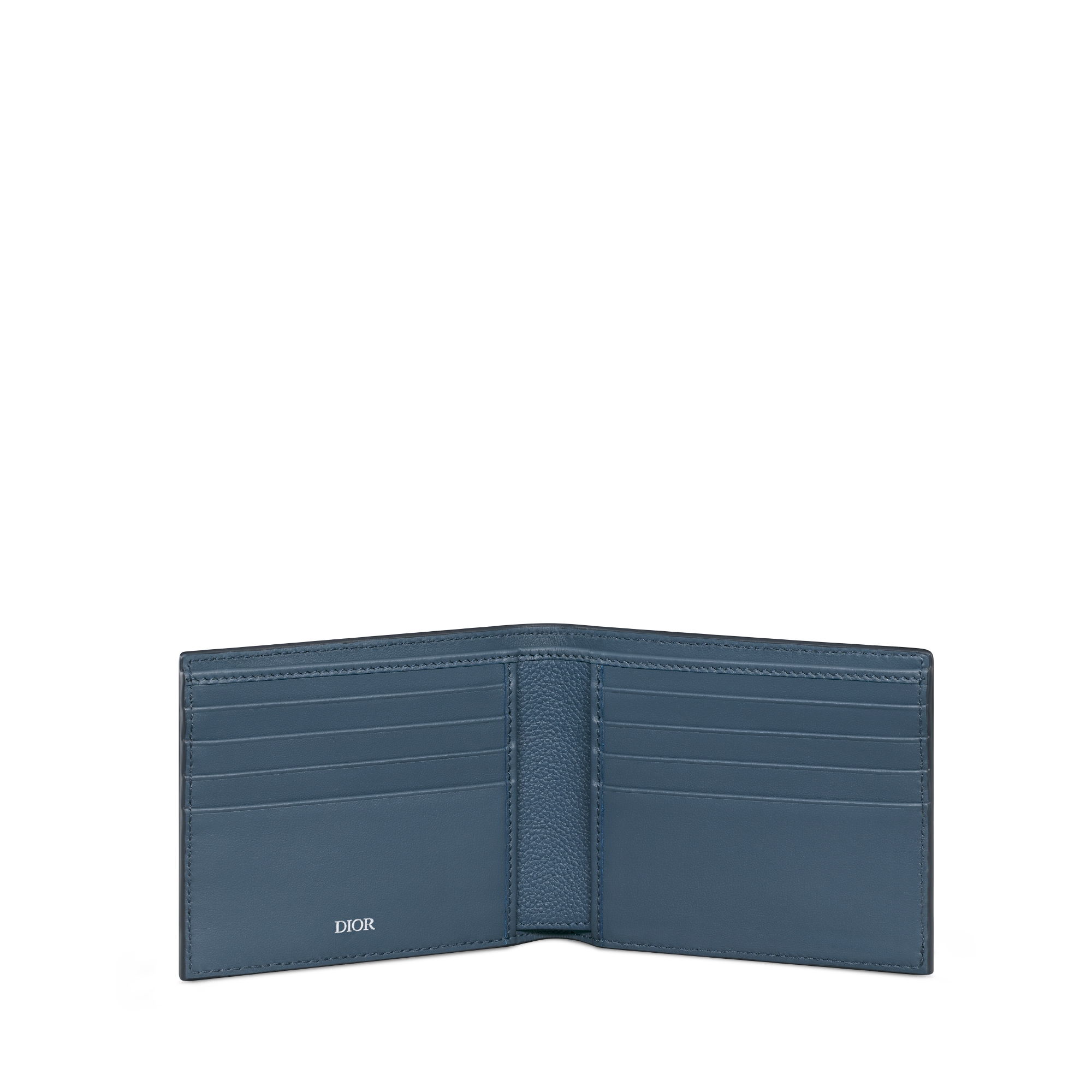 双折钱包 蓝黑渐变色 Dior Gravity 印花效果皮革 E07