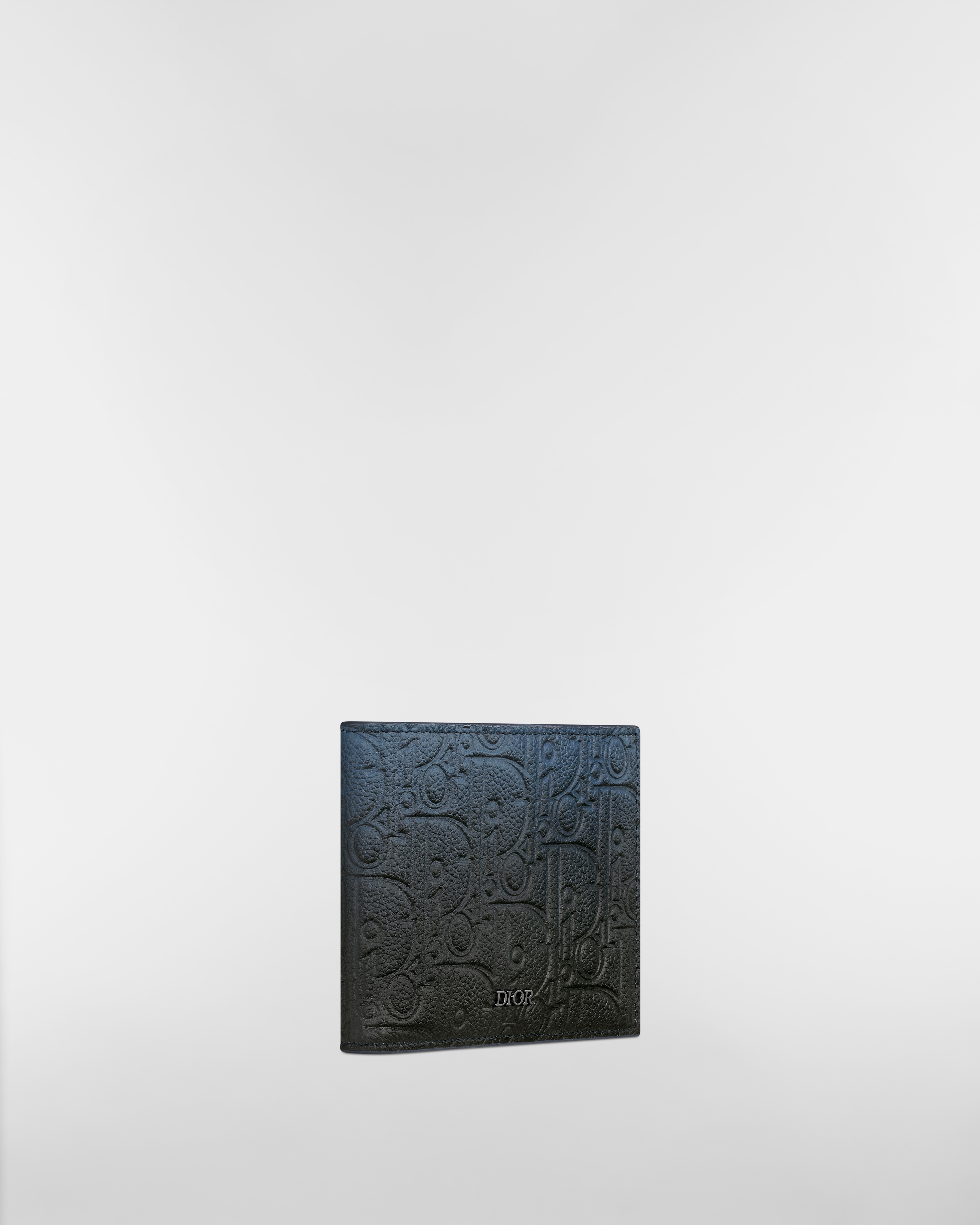 双折钱包 蓝黑渐变色 Dior Gravity 印花效果皮革 E03
