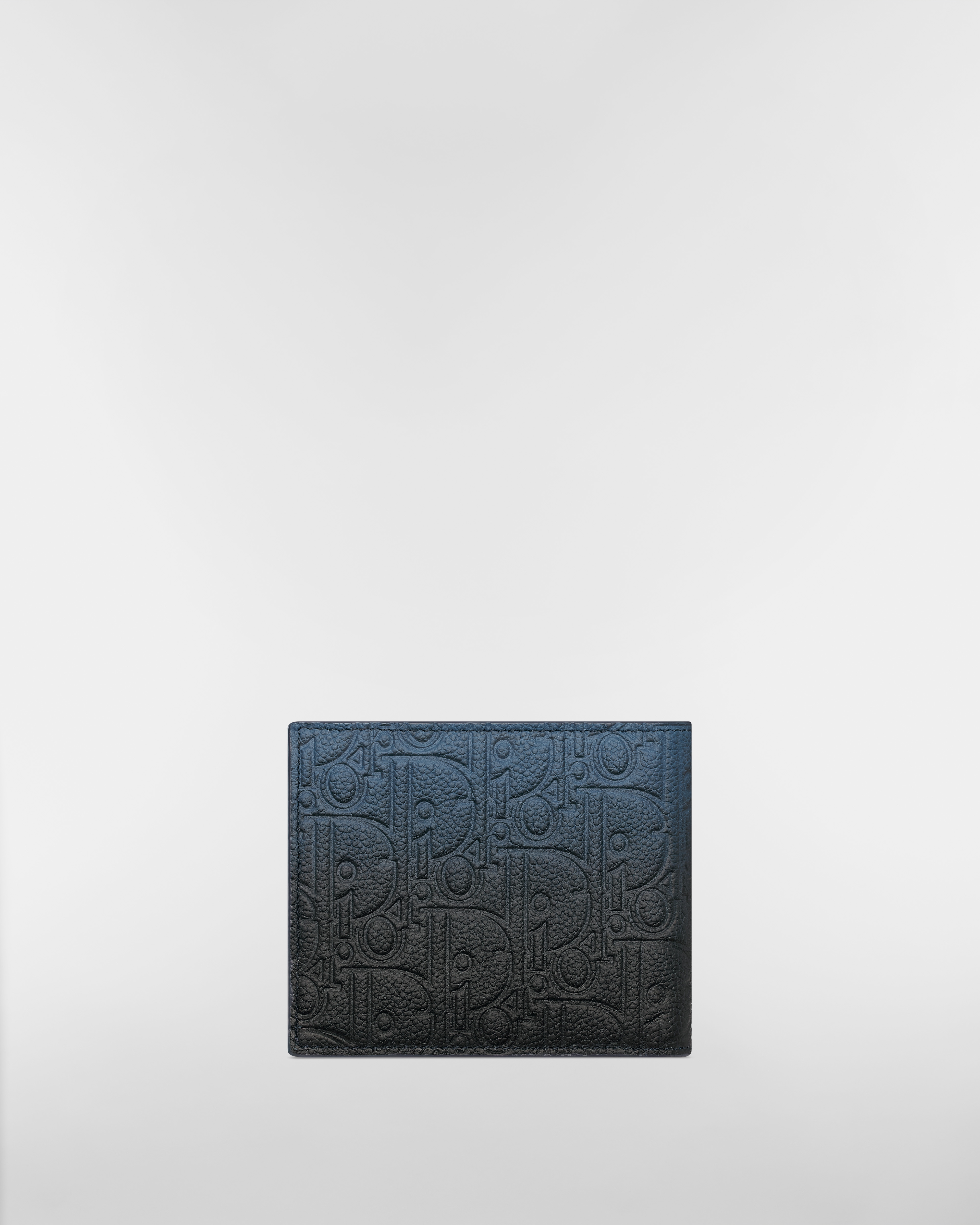 双折钱包 蓝黑渐变色 Dior Gravity 印花效果皮革 E08