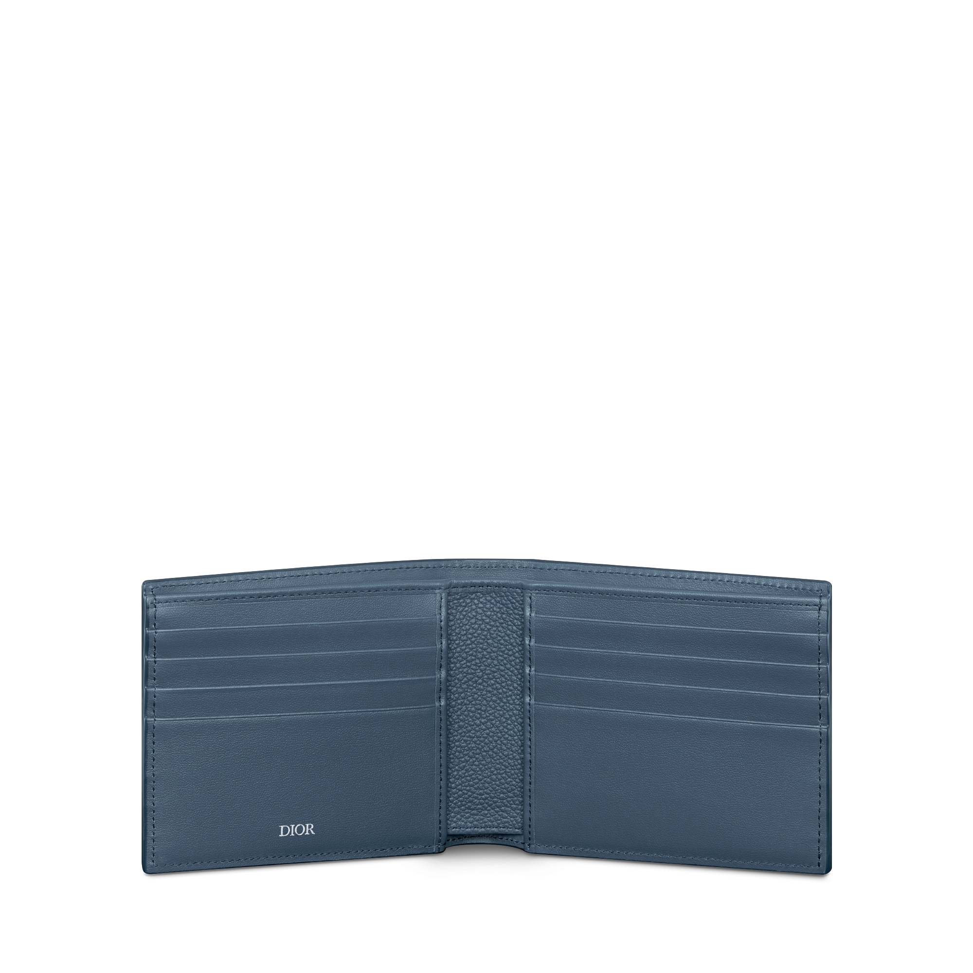 双折钱包 海军蓝色 Dior Gravity Outline 皮革 E07