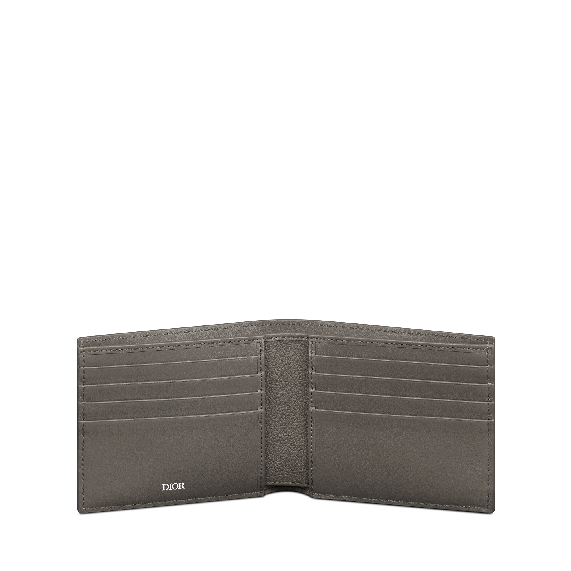 双折钱包 灰色 Dior Gravity 印花效果皮革 E07