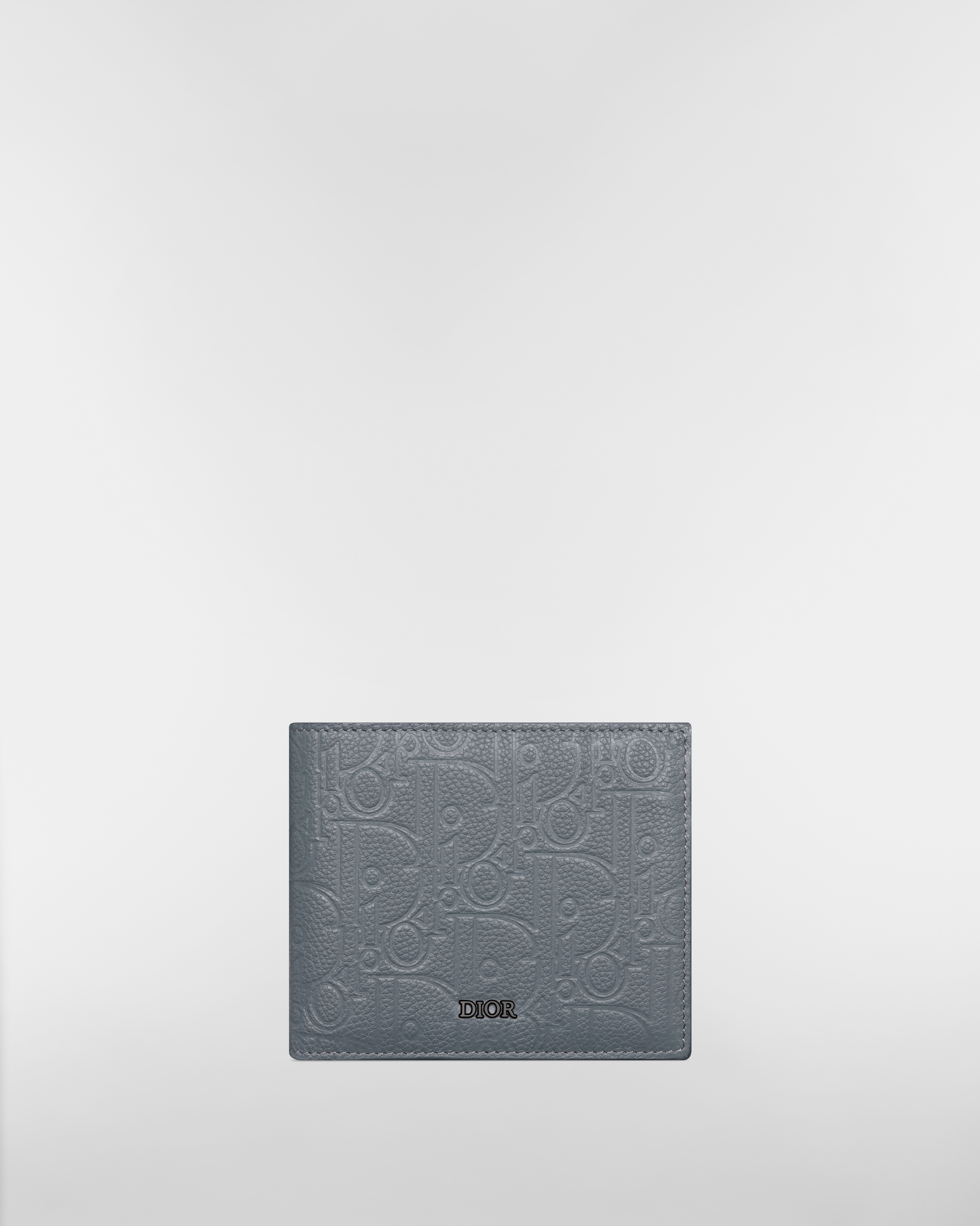双折钱包 深灰色 Dior Gravity 印花效果皮革 E01