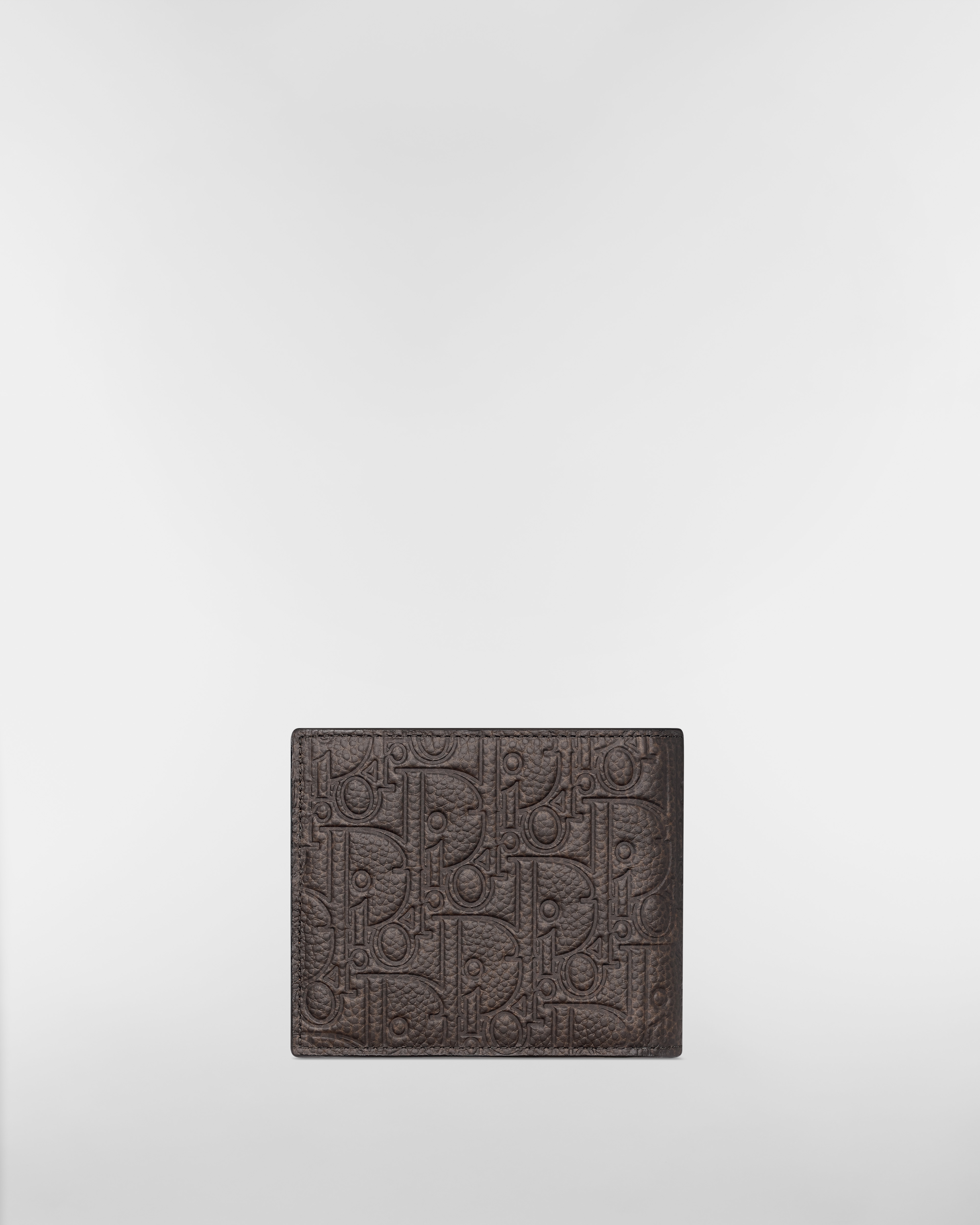 双折钱包 棕色 Dior Gravity Vintage 印花效果皮革 E08