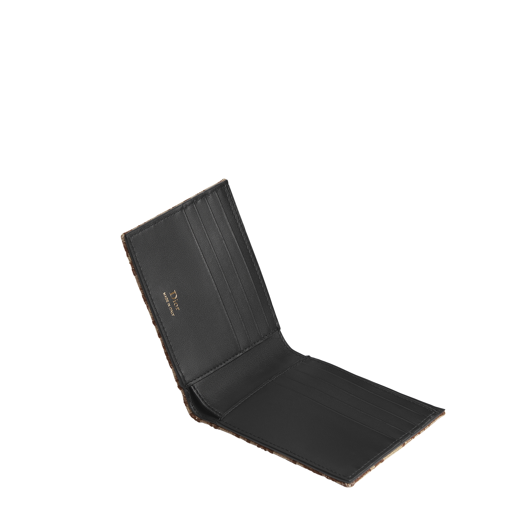 双折钱包 棕色 Oblique 印花面料 E07