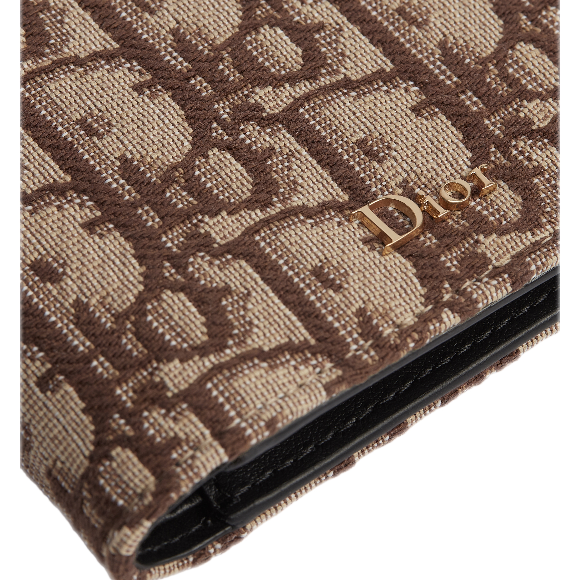 双折钱包 棕色 Oblique 印花面料 E09