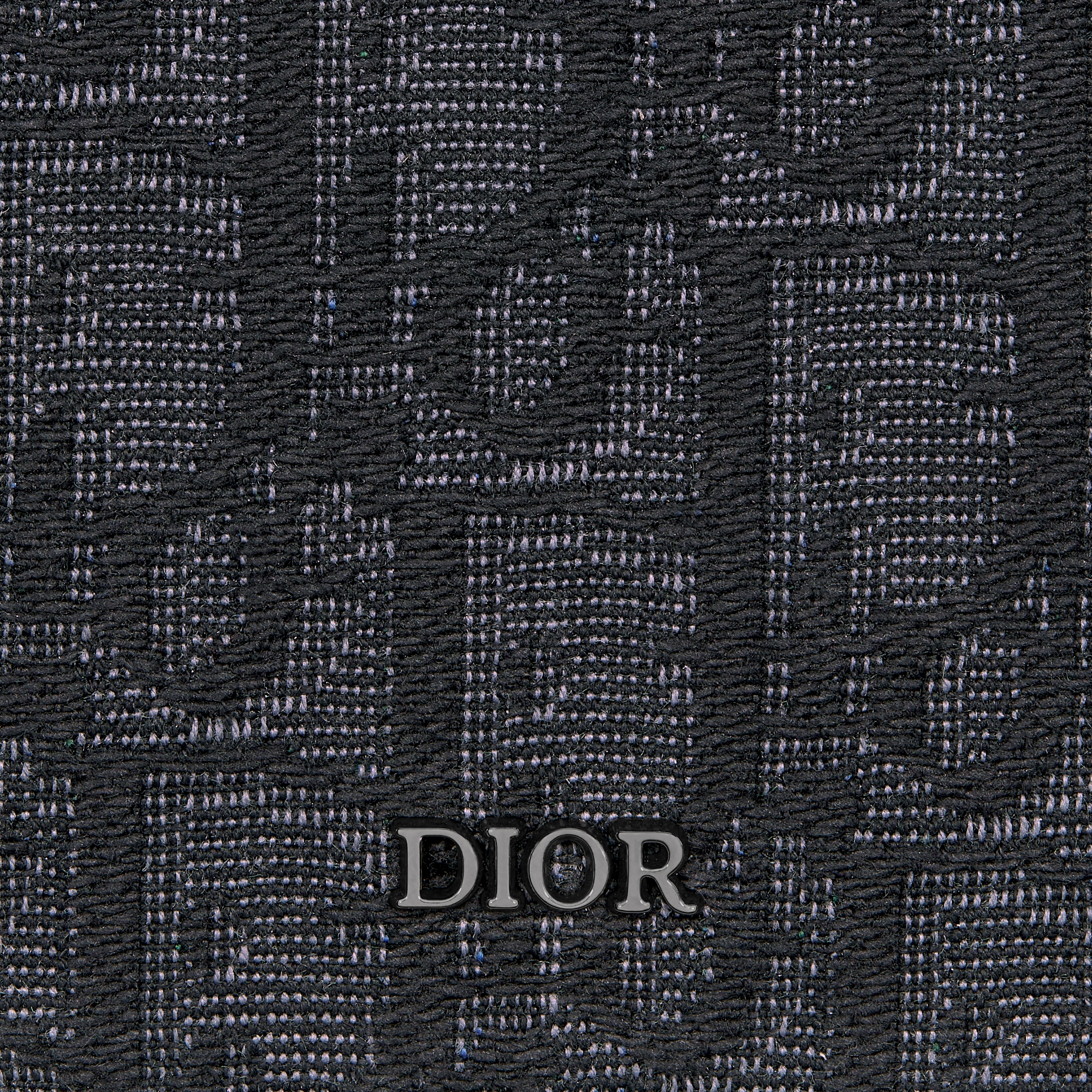 竖版双折钱包 黑色 Oblique 印花面料 E09