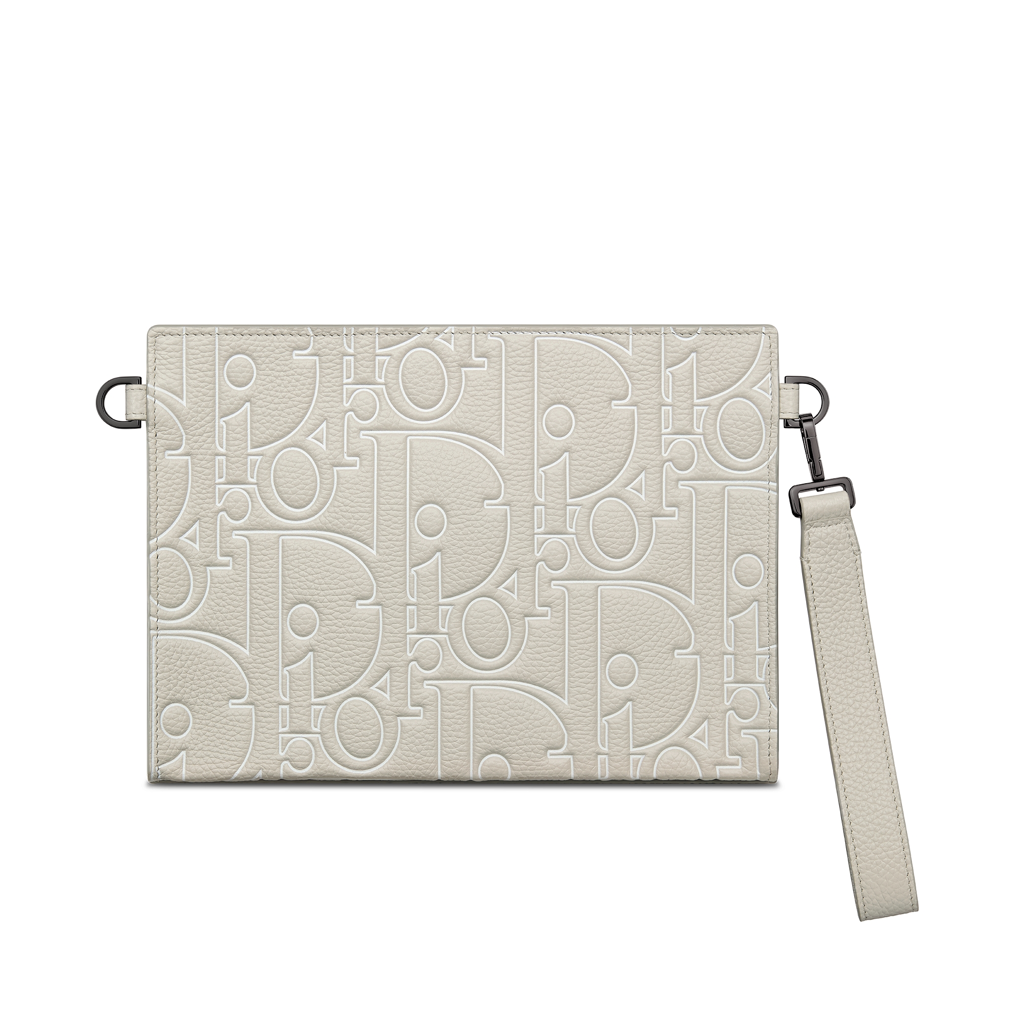 A5 三角形手拿包 米色 Dior Gravity Outline 皮革 E08