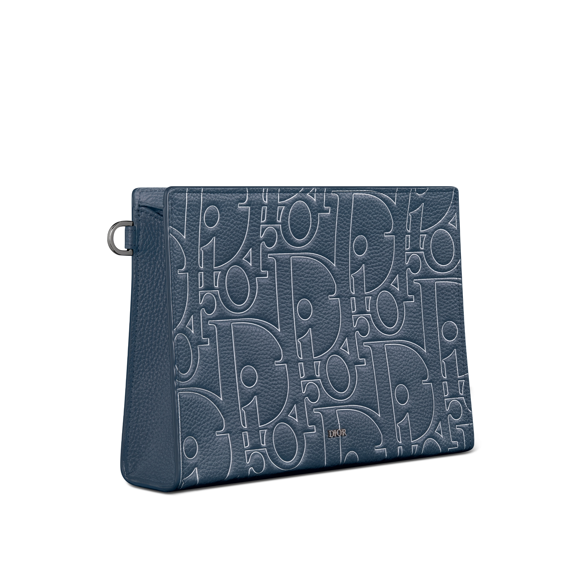 A5 三角形手拿包 海军蓝色 Dior Gravity Outline 皮革 E03