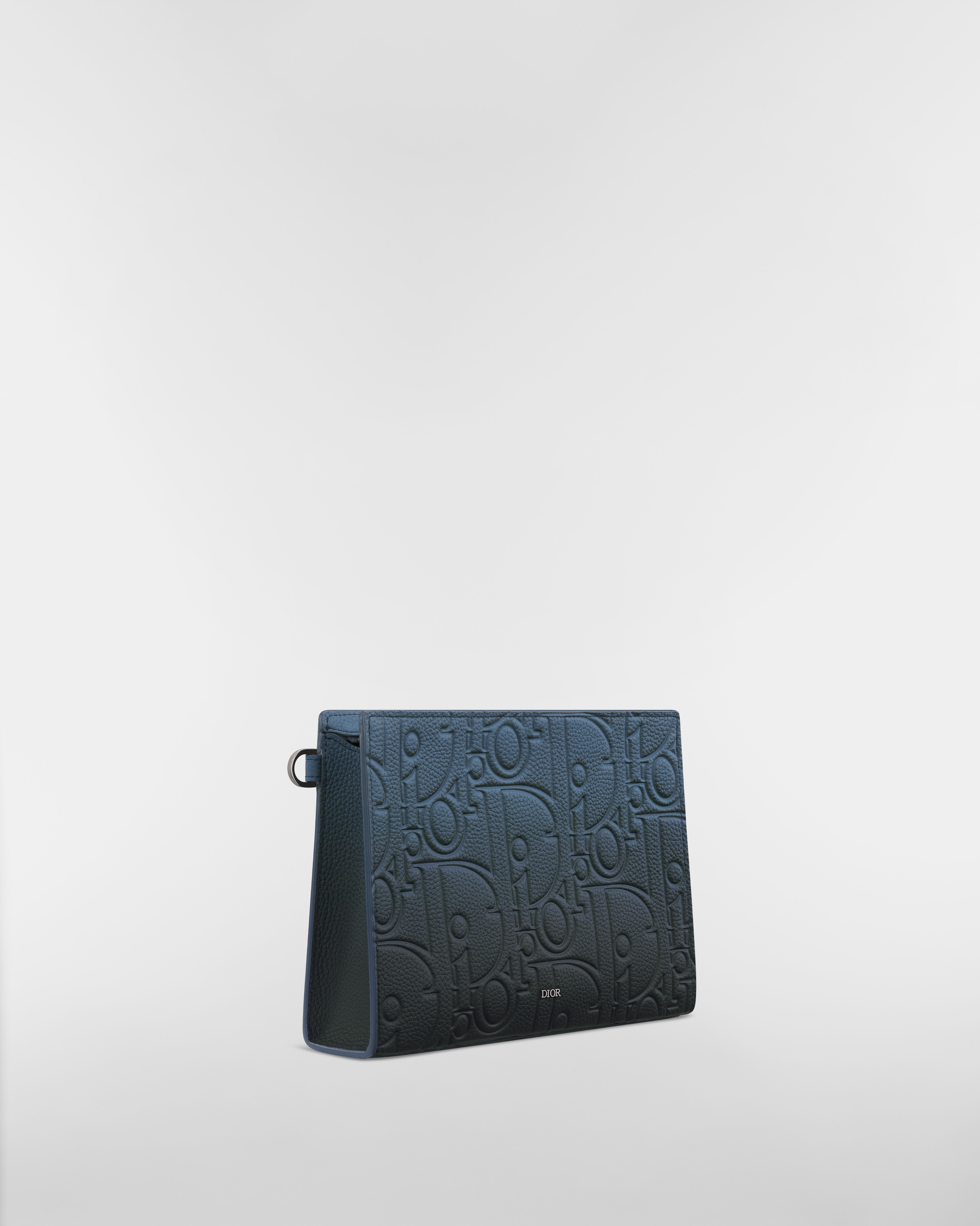 A5 三角形手拿包 蓝黑渐变色 Dior Gravity 印花效果皮革 E03