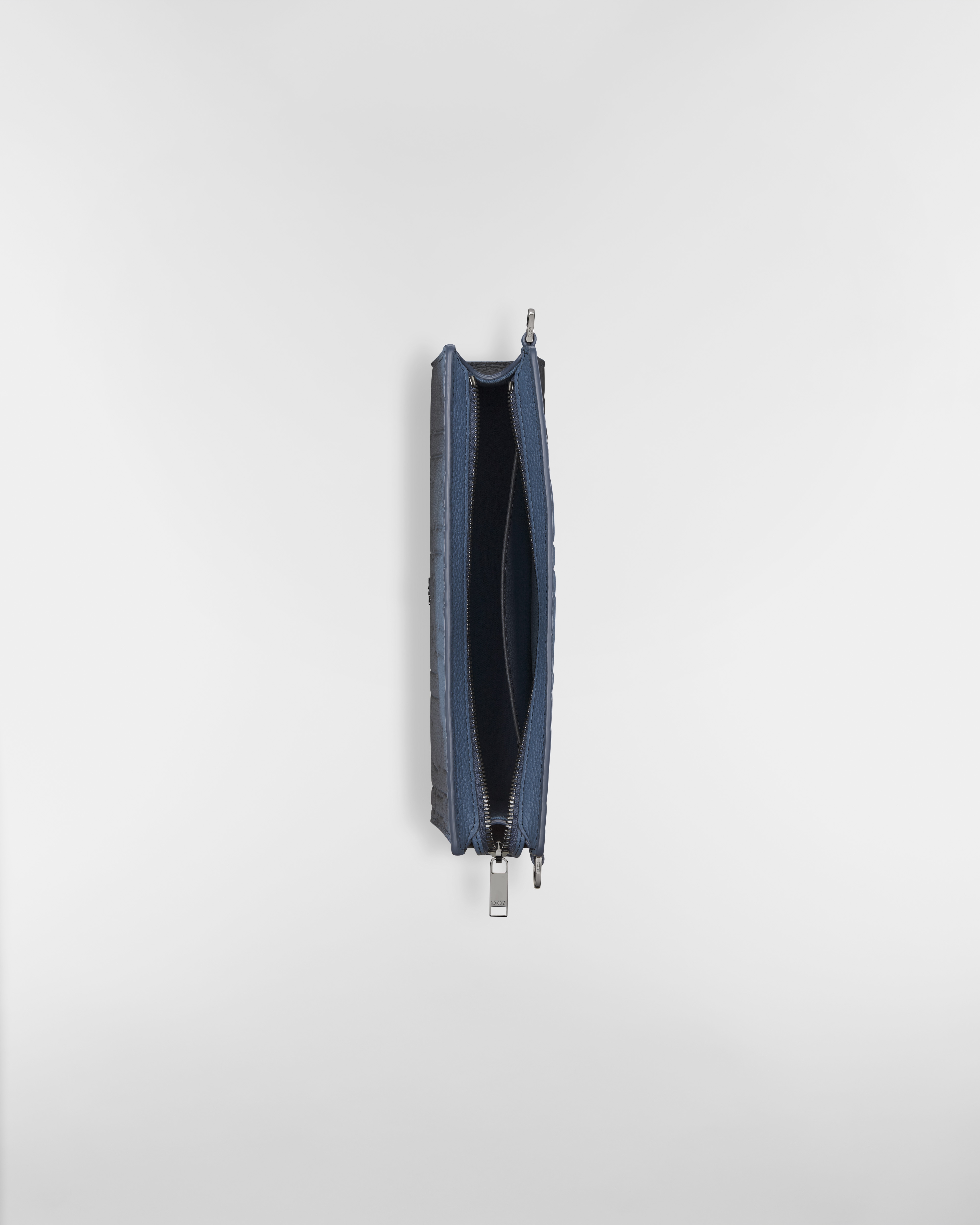 A5 三角形手拿包 蓝黑渐变色 Dior Gravity 印花效果皮革 E06