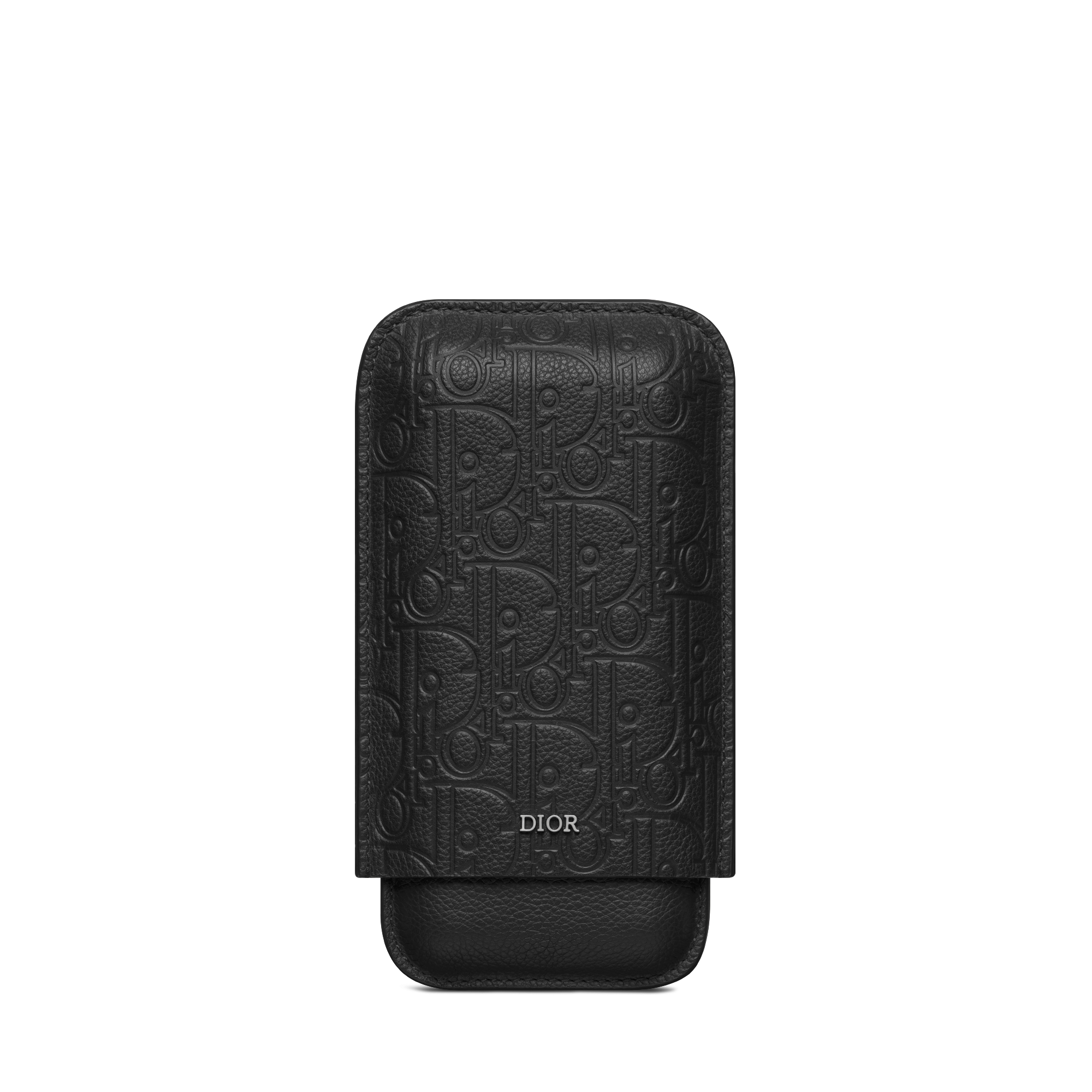 雪茄盒 黑色 Dior Gravity 印花效果皮革 E01