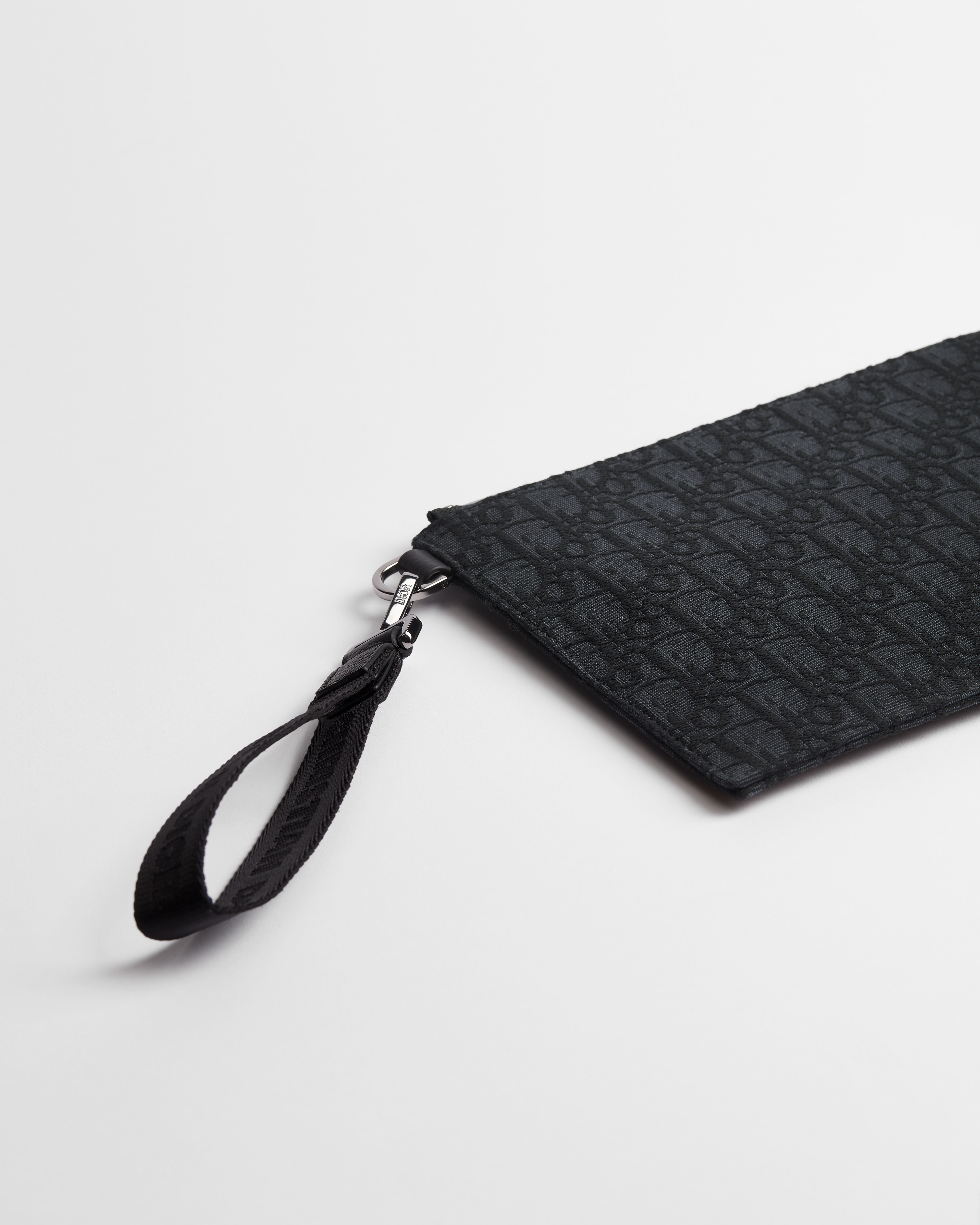 A5 手拿包 黑色 Oblique 印花面料 E09