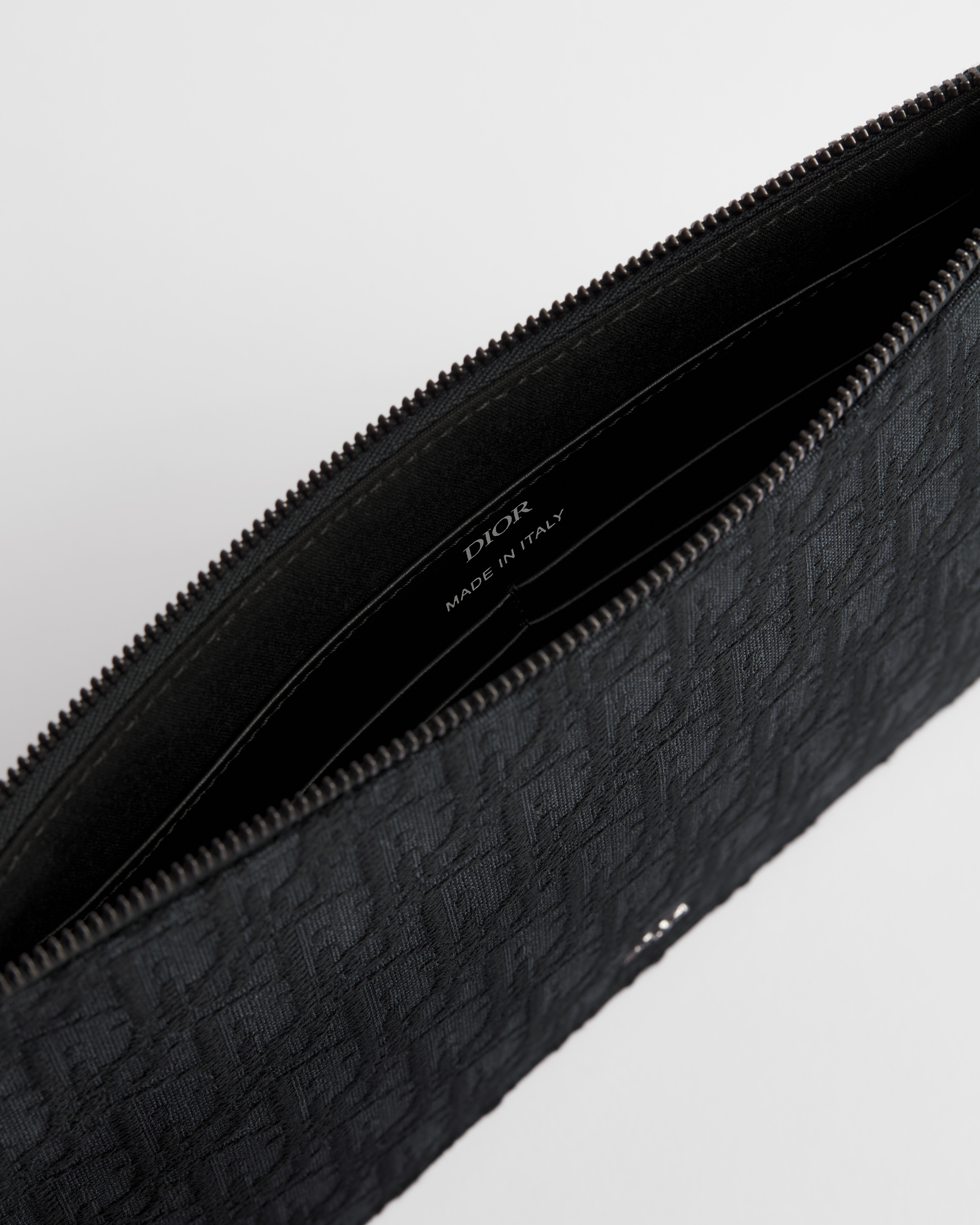 A5 手拿包 黑色 Oblique 印花面料 E10