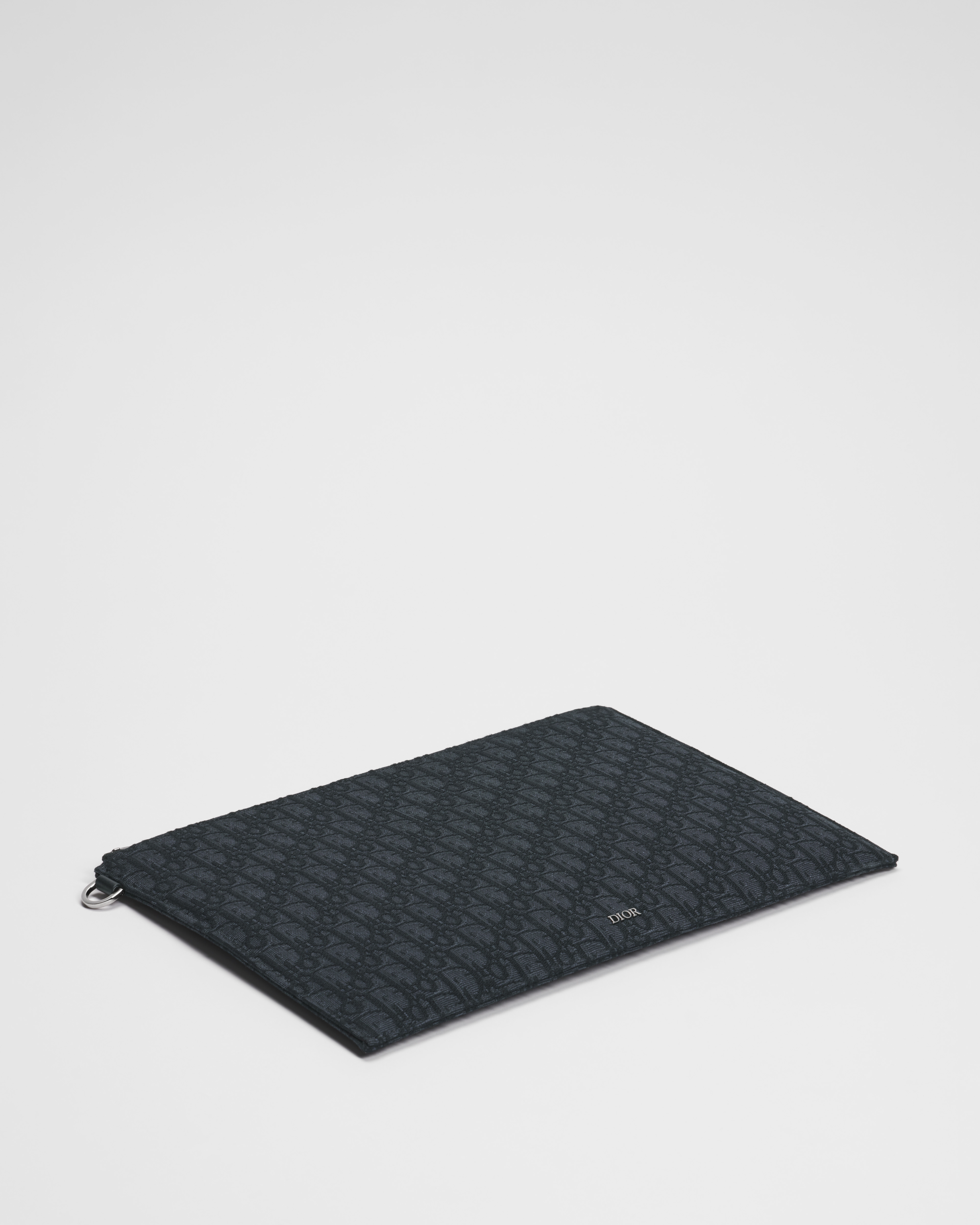 A4 手拿包 黑色 Oblique 印花面料 E03