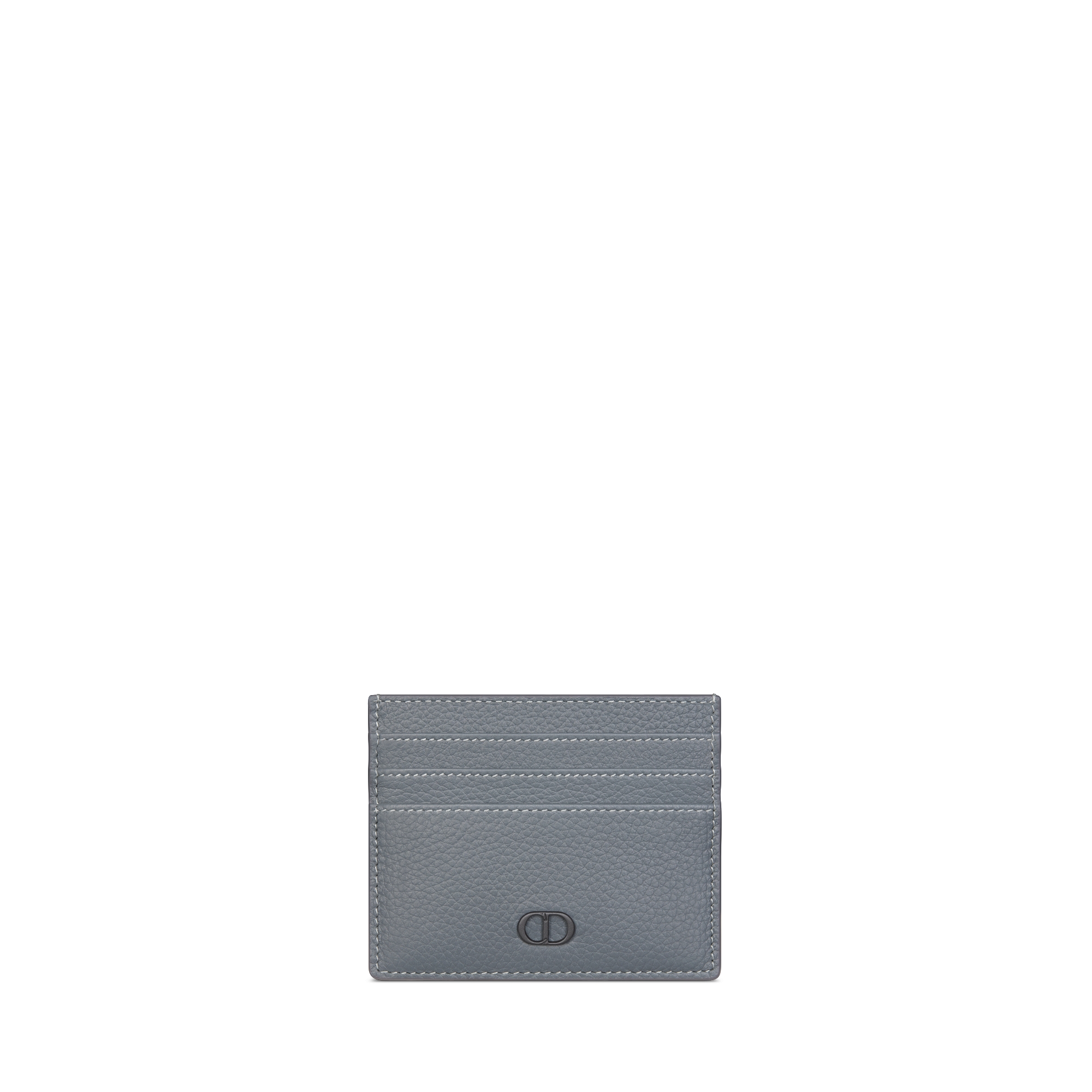 卡夹 深灰色粒面牛皮革 CD Icon 标志 E01