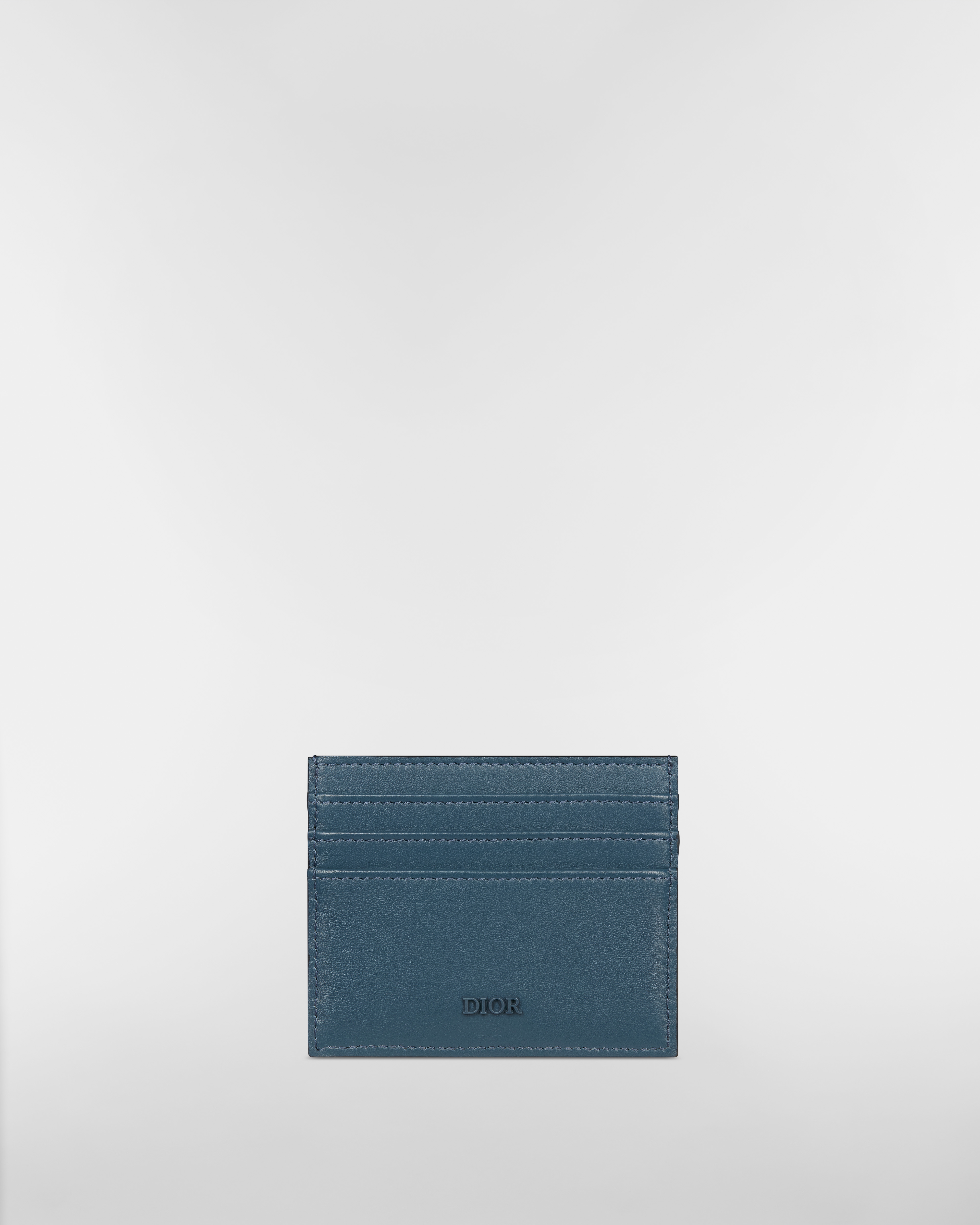 卡夹 黑色 Oblique 印花面料、黑色和蓝色光滑牛皮革和多色 Dior Mountain 图案补丁 E08