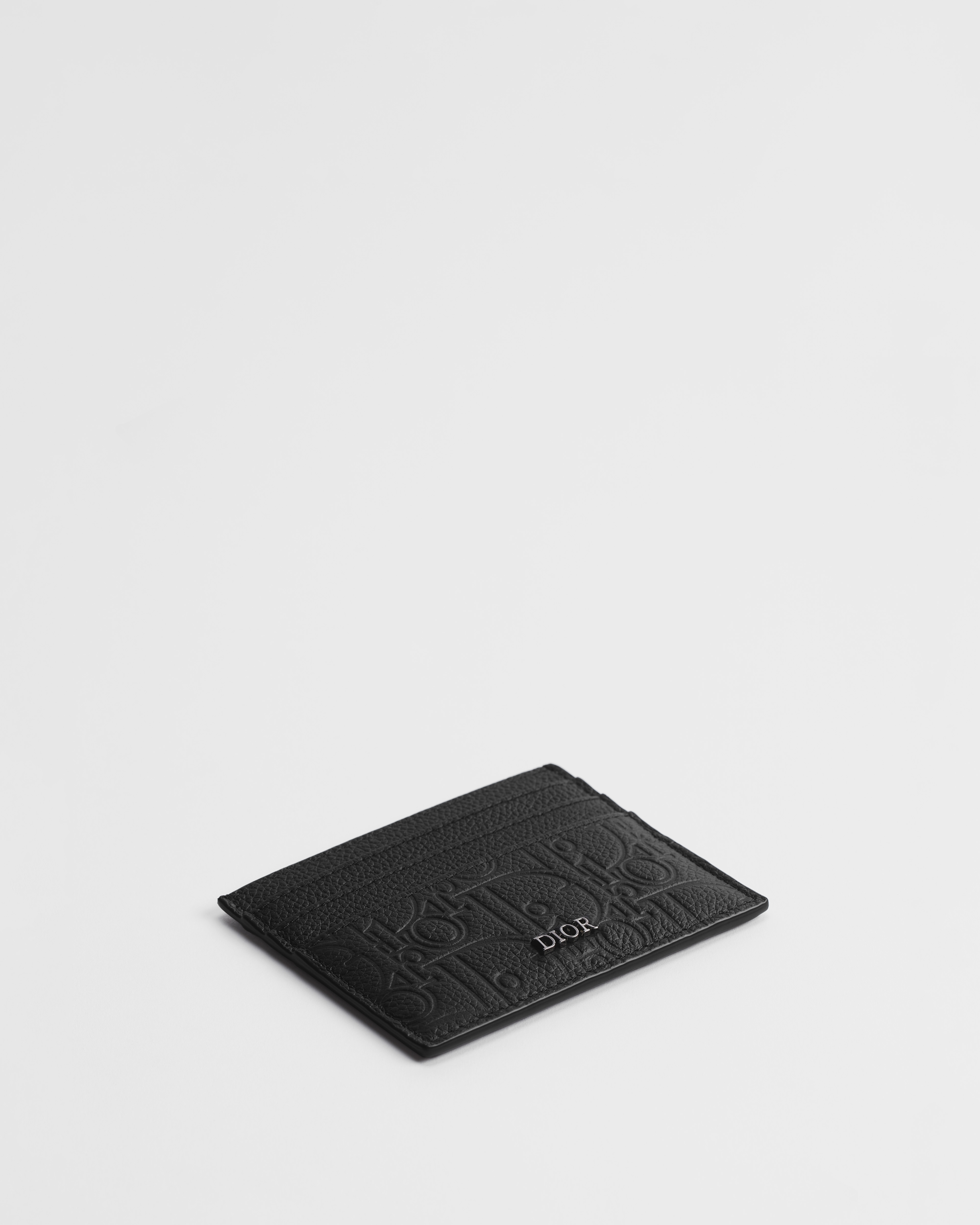 卡夹 黑色 Dior Gravity 印花效果皮革 E03