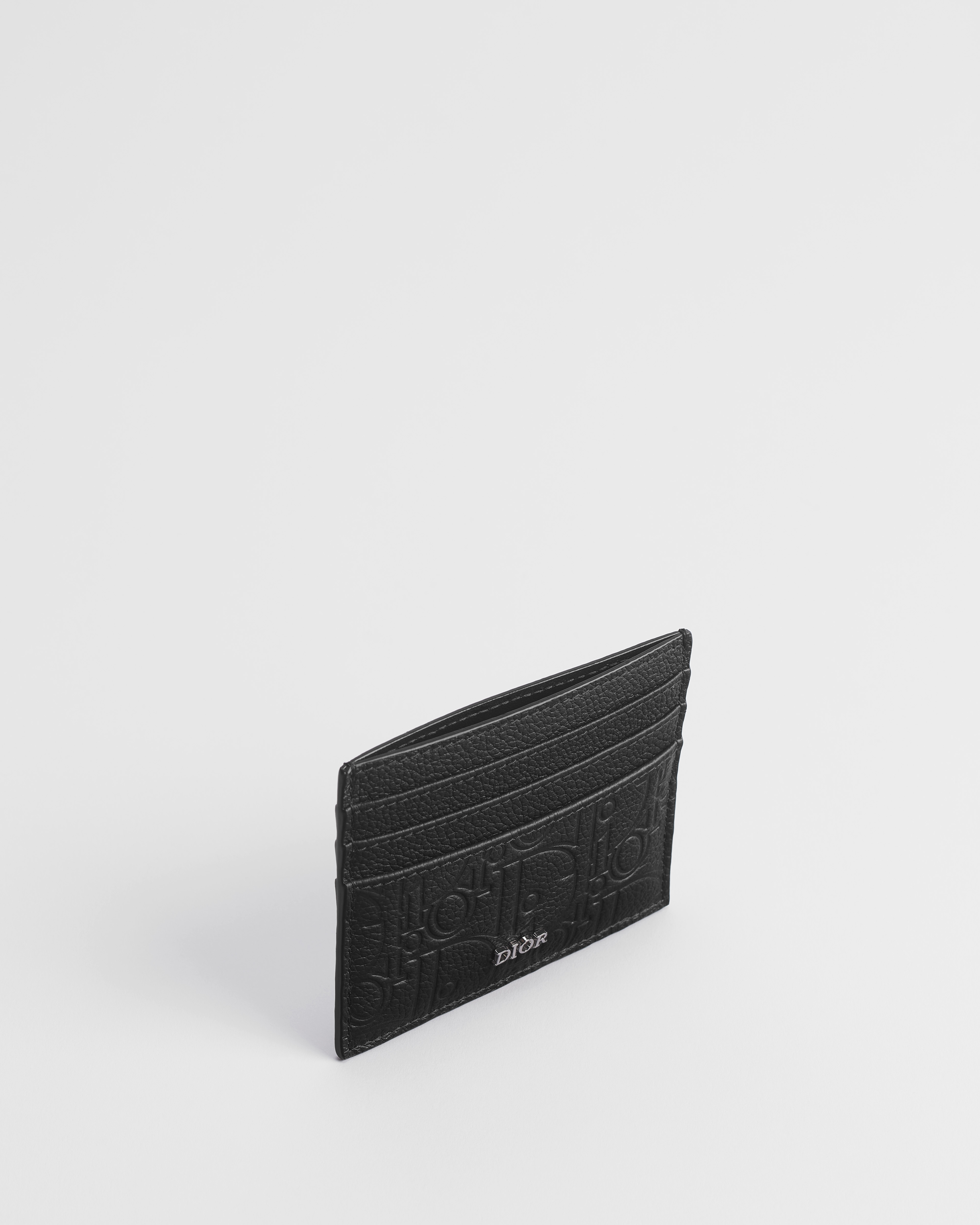 卡夹 黑色 Dior Gravity 印花效果皮革 E06