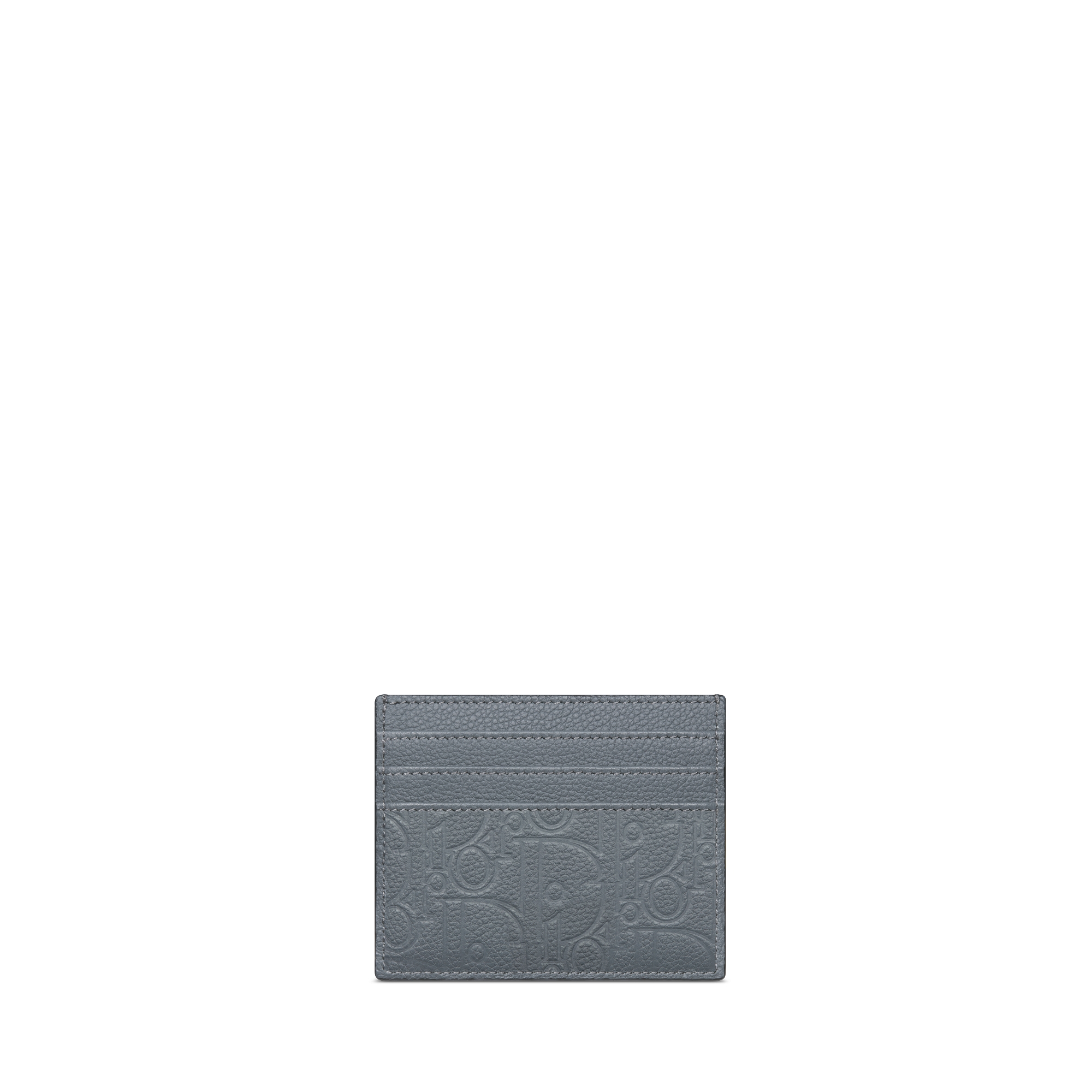 卡夹 深灰色 Dior Gravity 印花效果皮革 E08