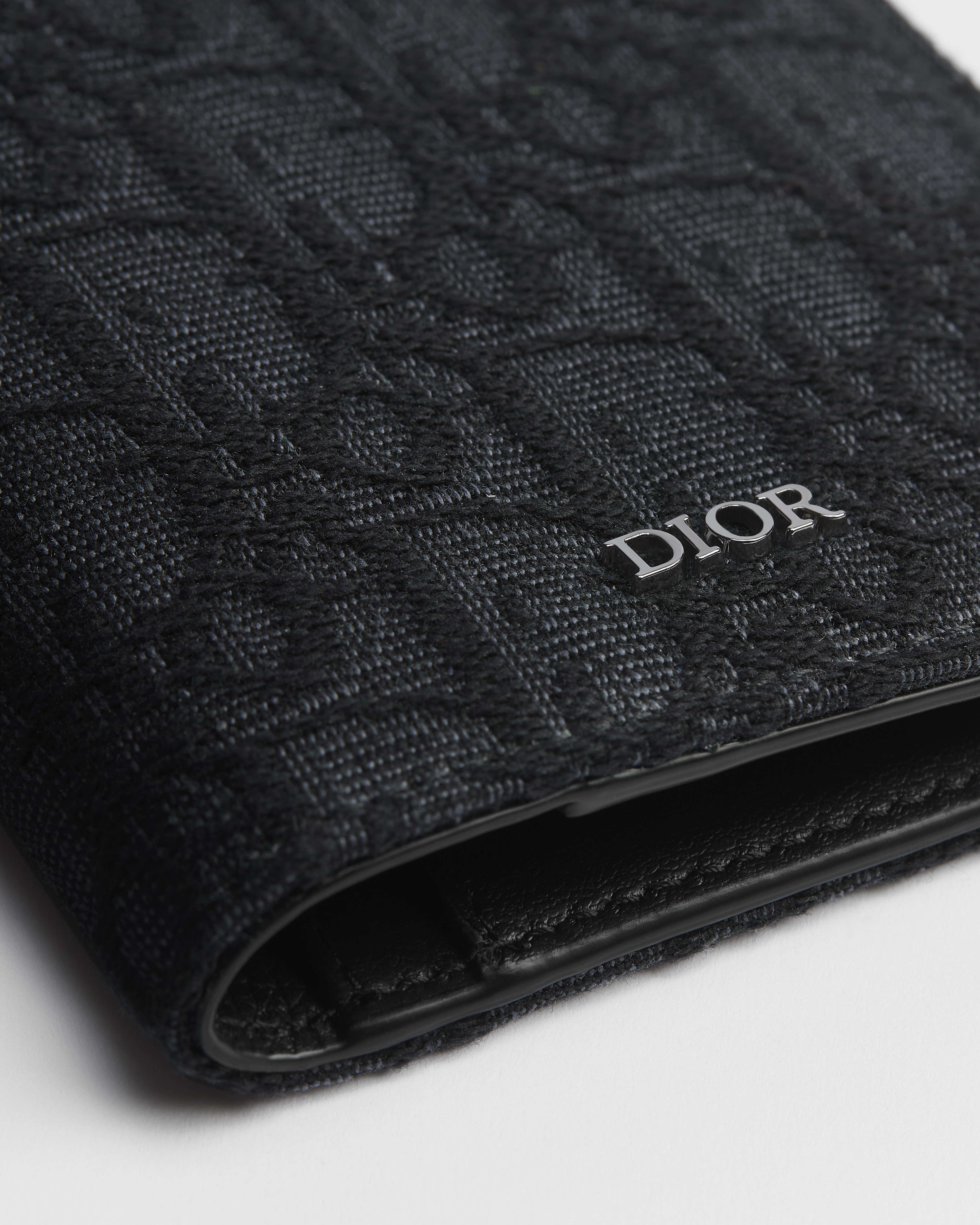 护照套 黑色 Oblique 印花面料 E09