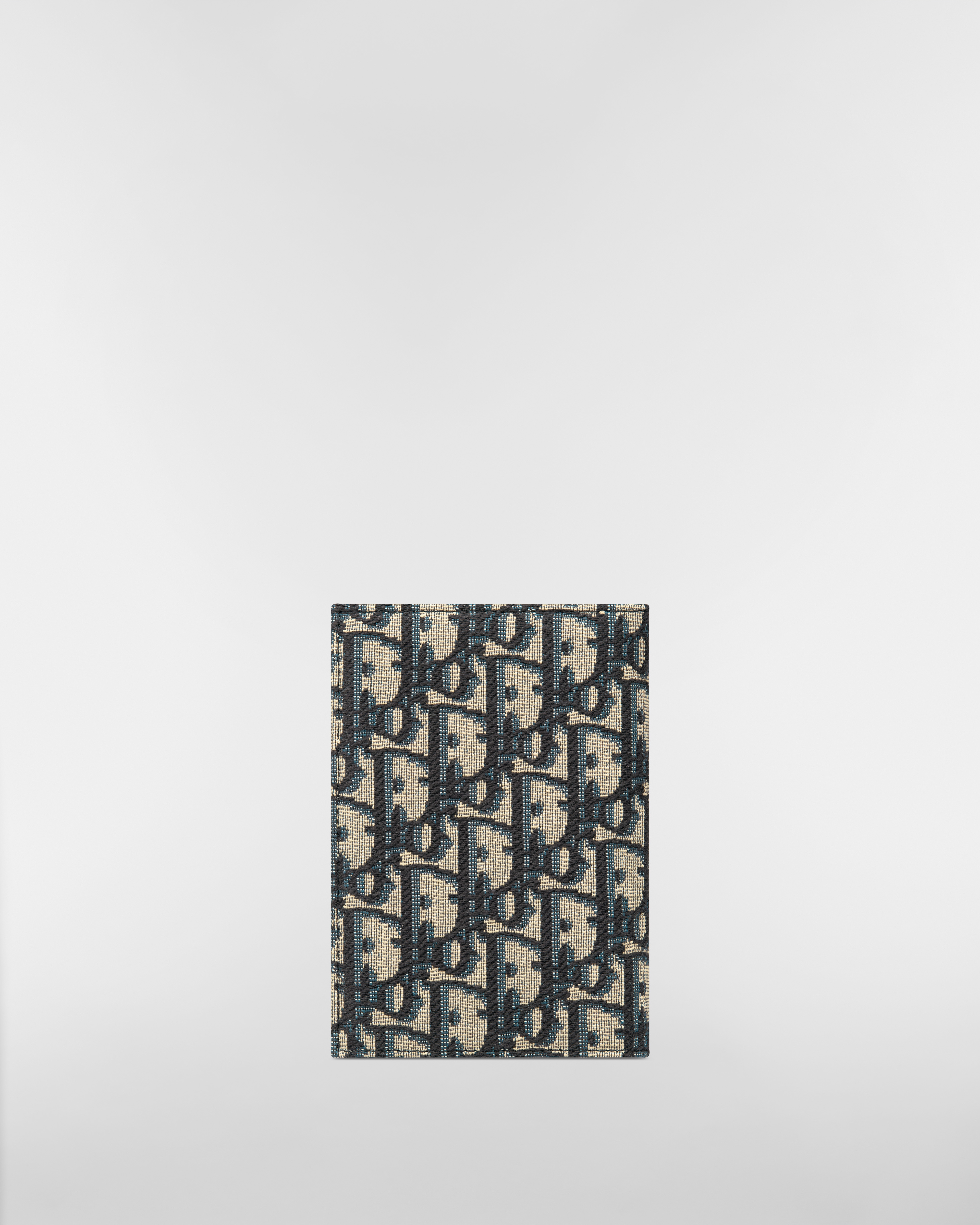 护照套 米色和黑色 Oblique 印花面料 E08