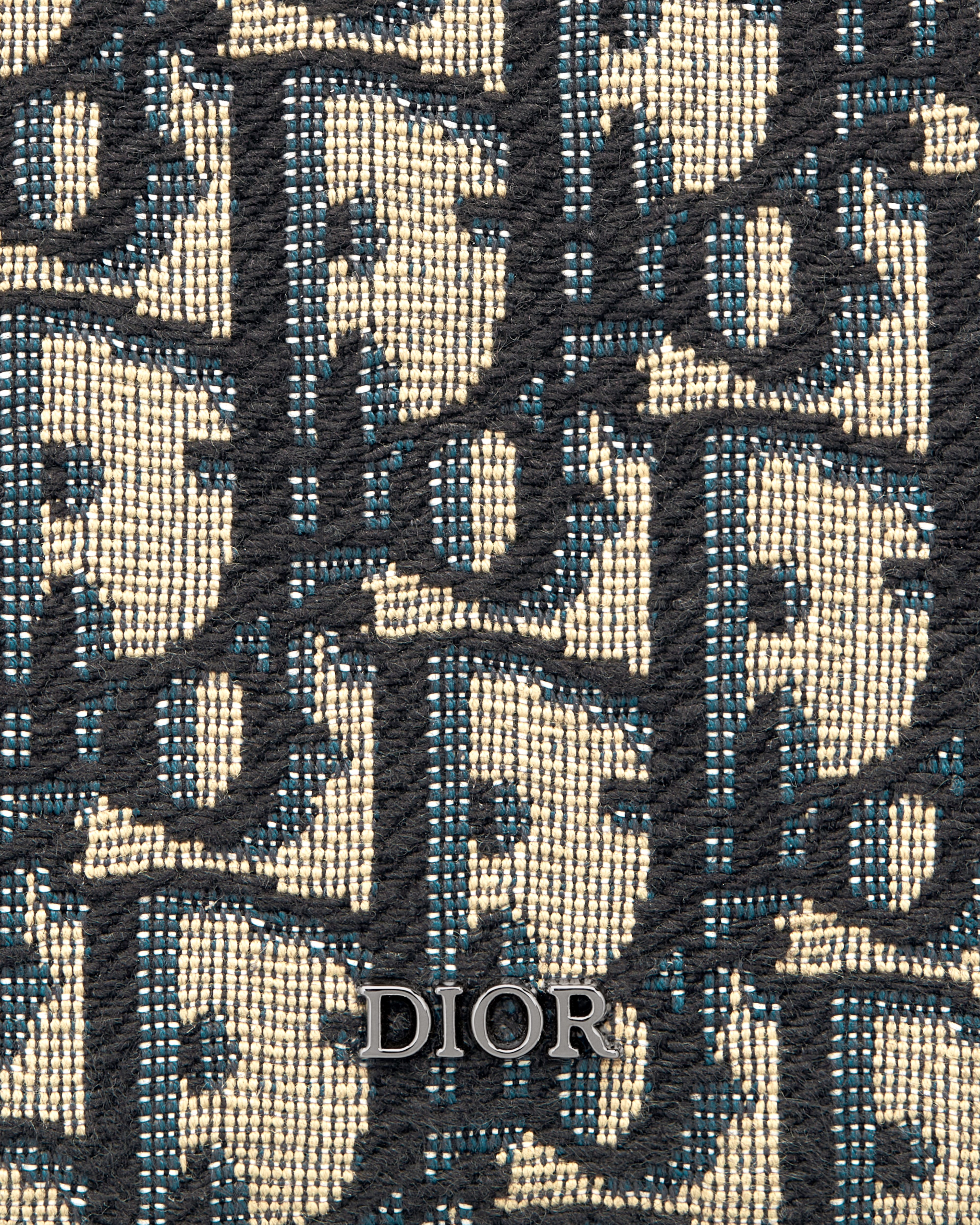 护照套 米色和黑色 Oblique 印花面料 E09