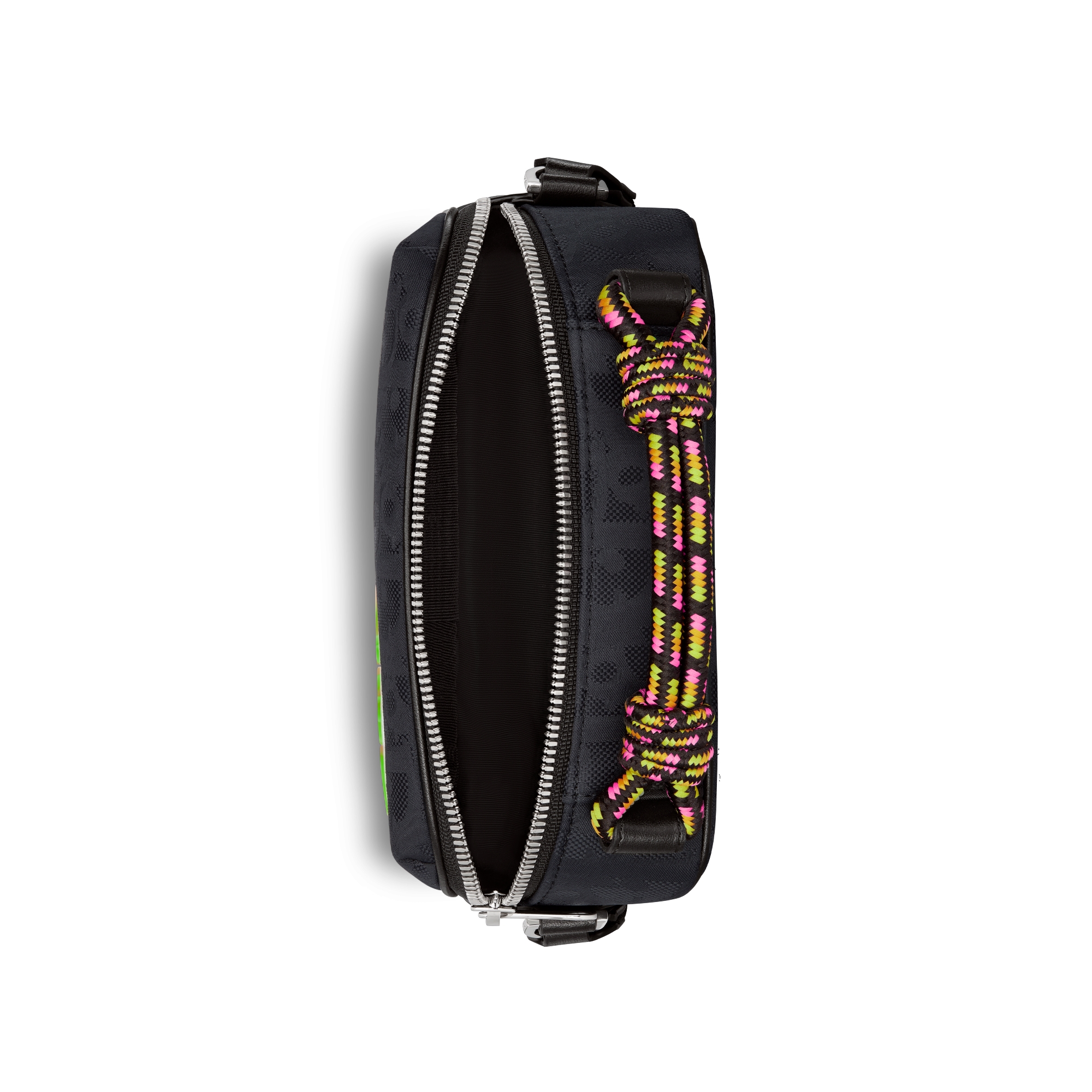 迷你 DIOR AND LEWIS HAMILTON 拉链包 黑色 Oblique 印花尼龙 E06