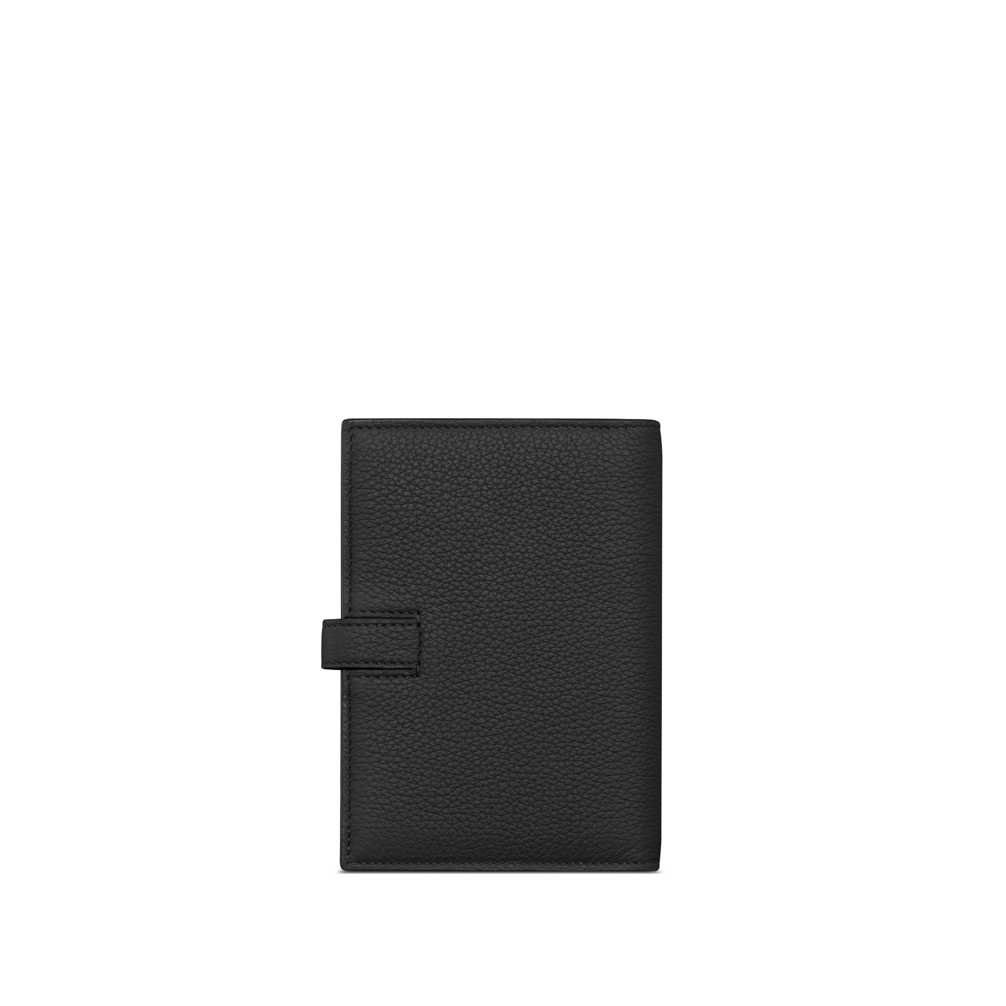 Dior Normandie 护照套 黑色 Dior Icons 牛皮革 E08