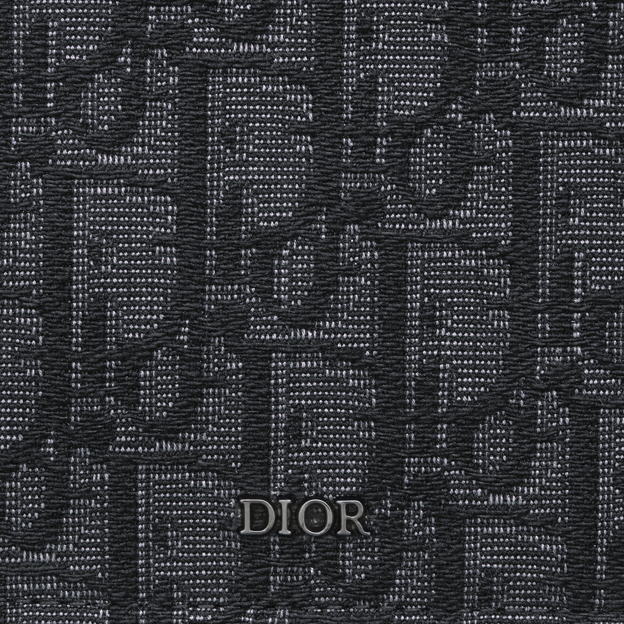 三折钱包 黑色 Oblique 印花面料 E09