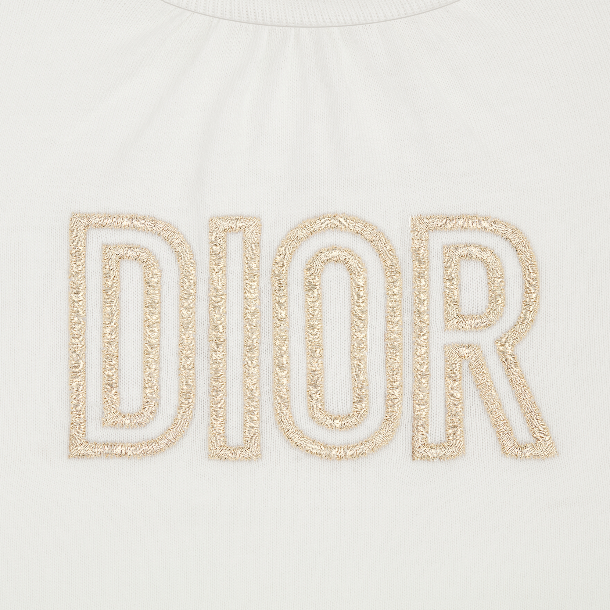 婴幼儿 T 恤 象牙色棉质平纹针织面料 E09