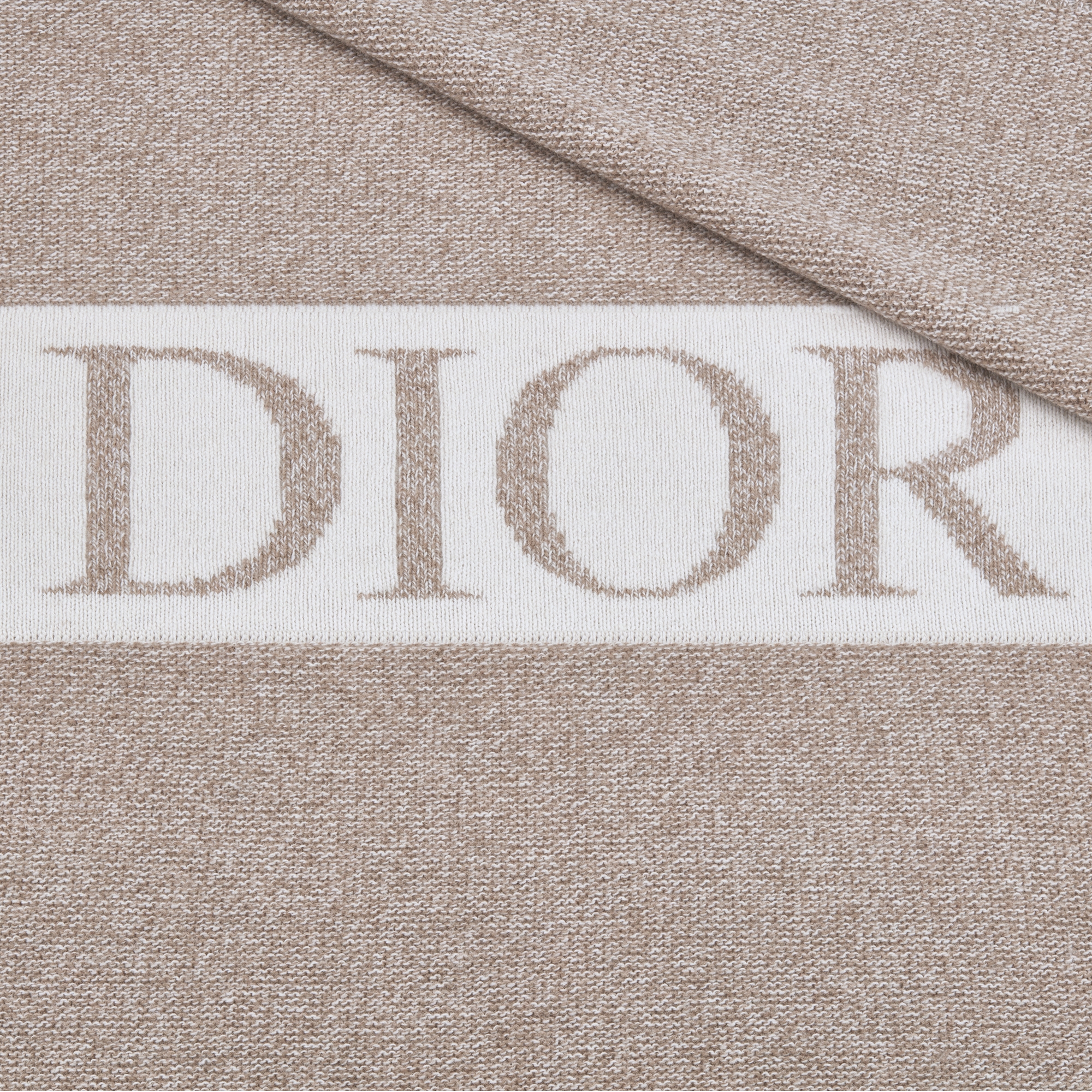 婴儿毯 花米色绵羊毛混纺针织面料 E09