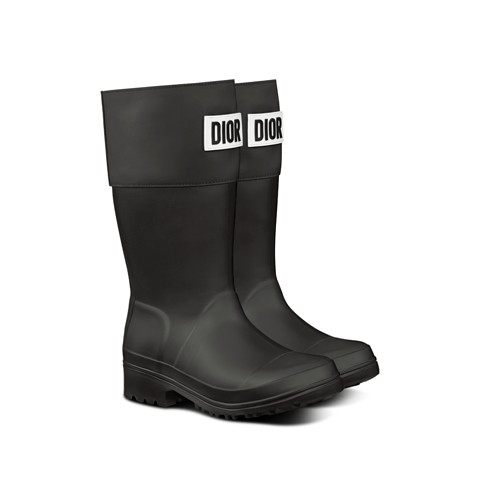 靴子儿童款 黑色橡胶和牛皮革 E03