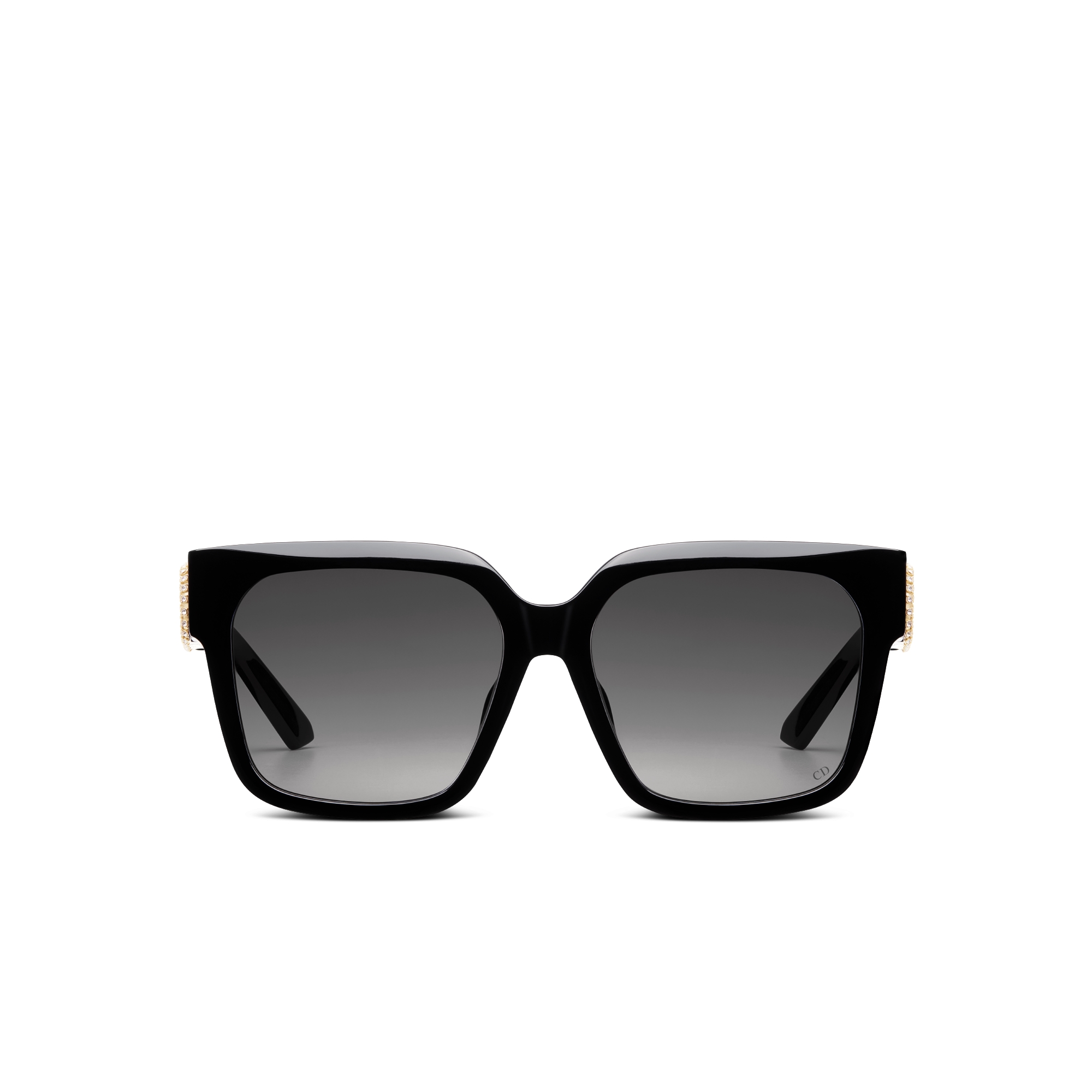 30Montaigne S11F 太阳眼镜 黑色正方形镜框 E01