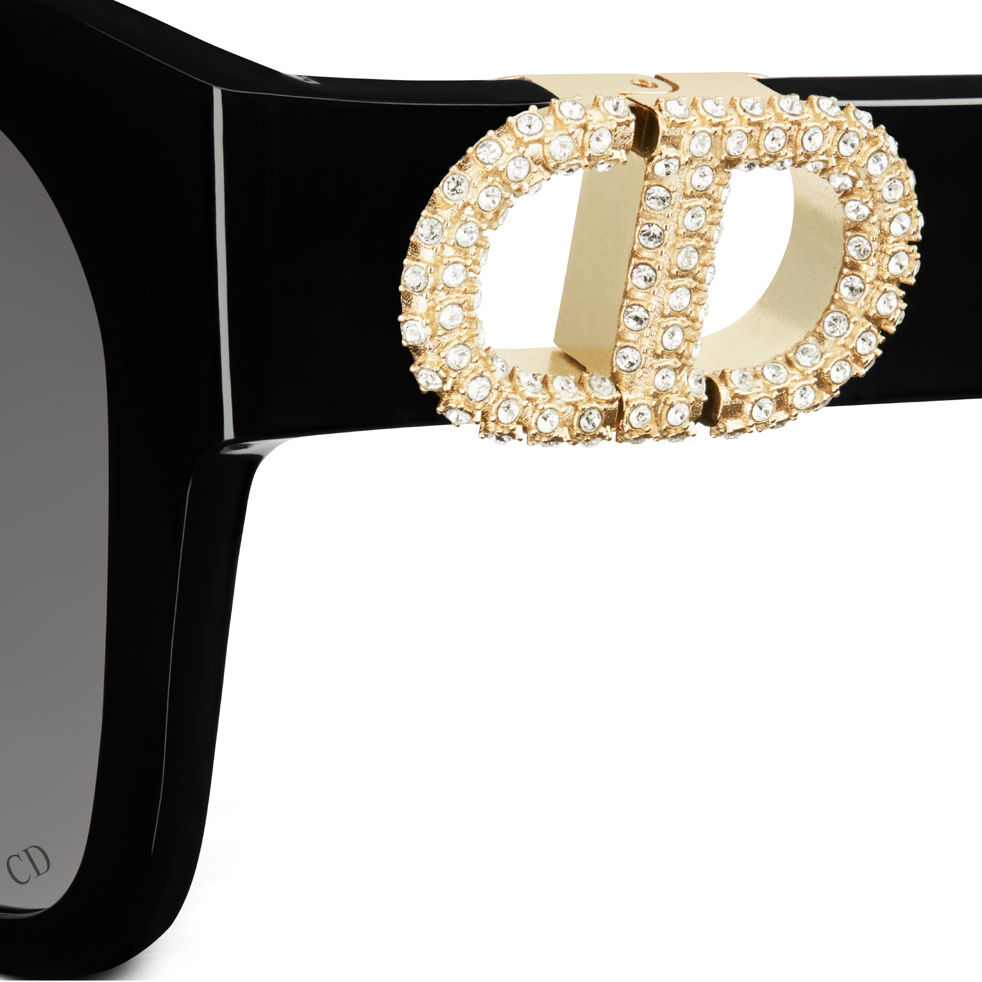 30Montaigne S11F 太阳眼镜 黑色正方形镜框 E09