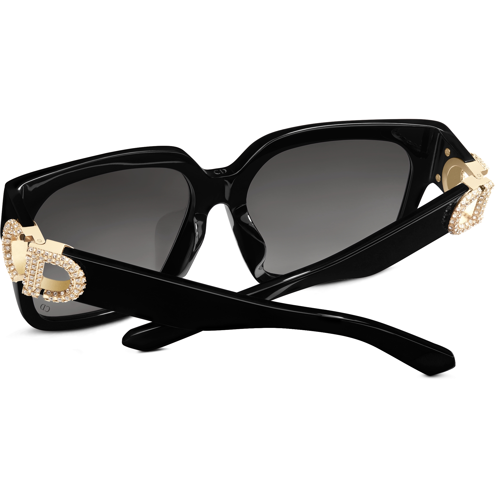 30Montaigne S11F 太阳眼镜 黑色正方形镜框 E10