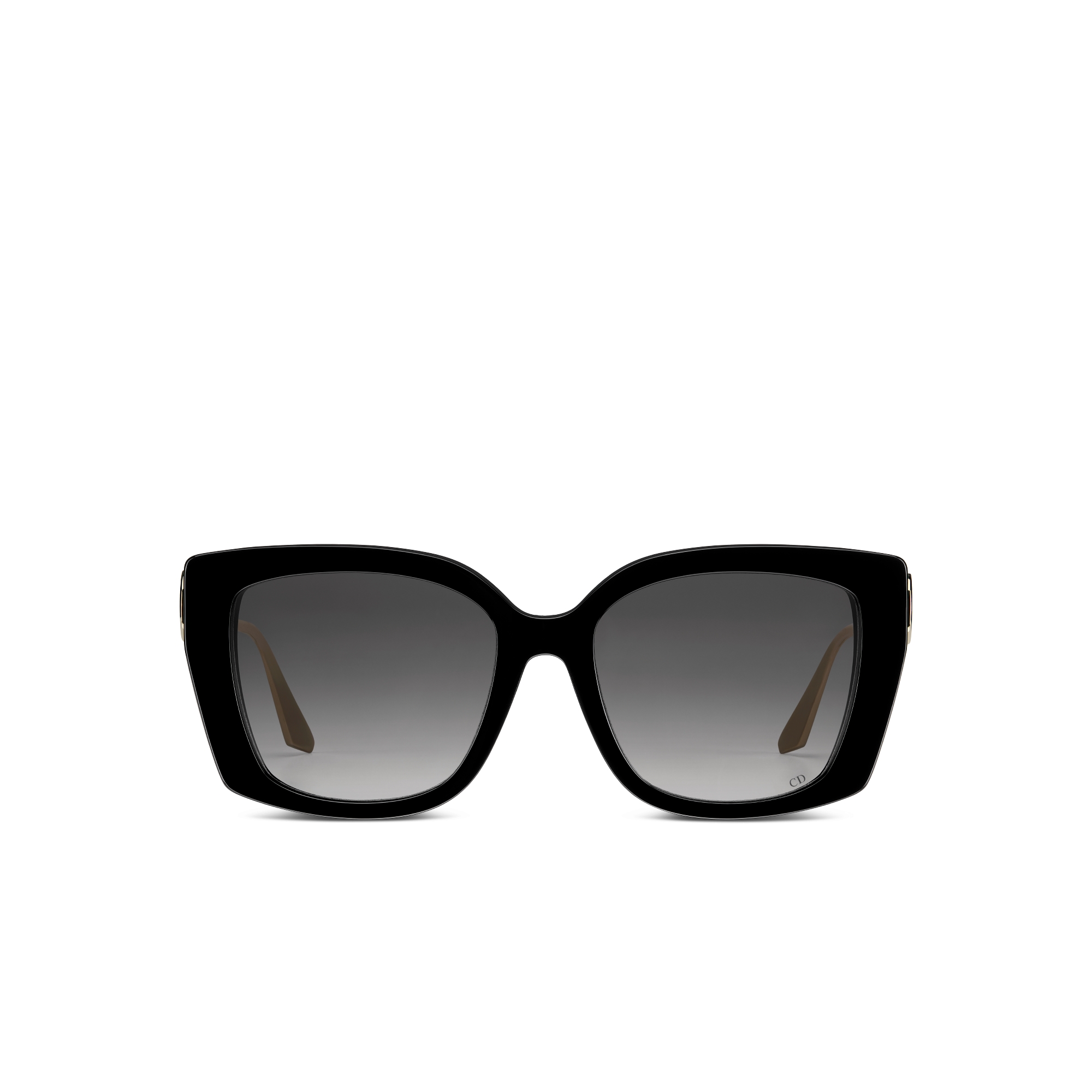 30Montaigne S13F 太阳眼镜 黑色正方形镜框 E01