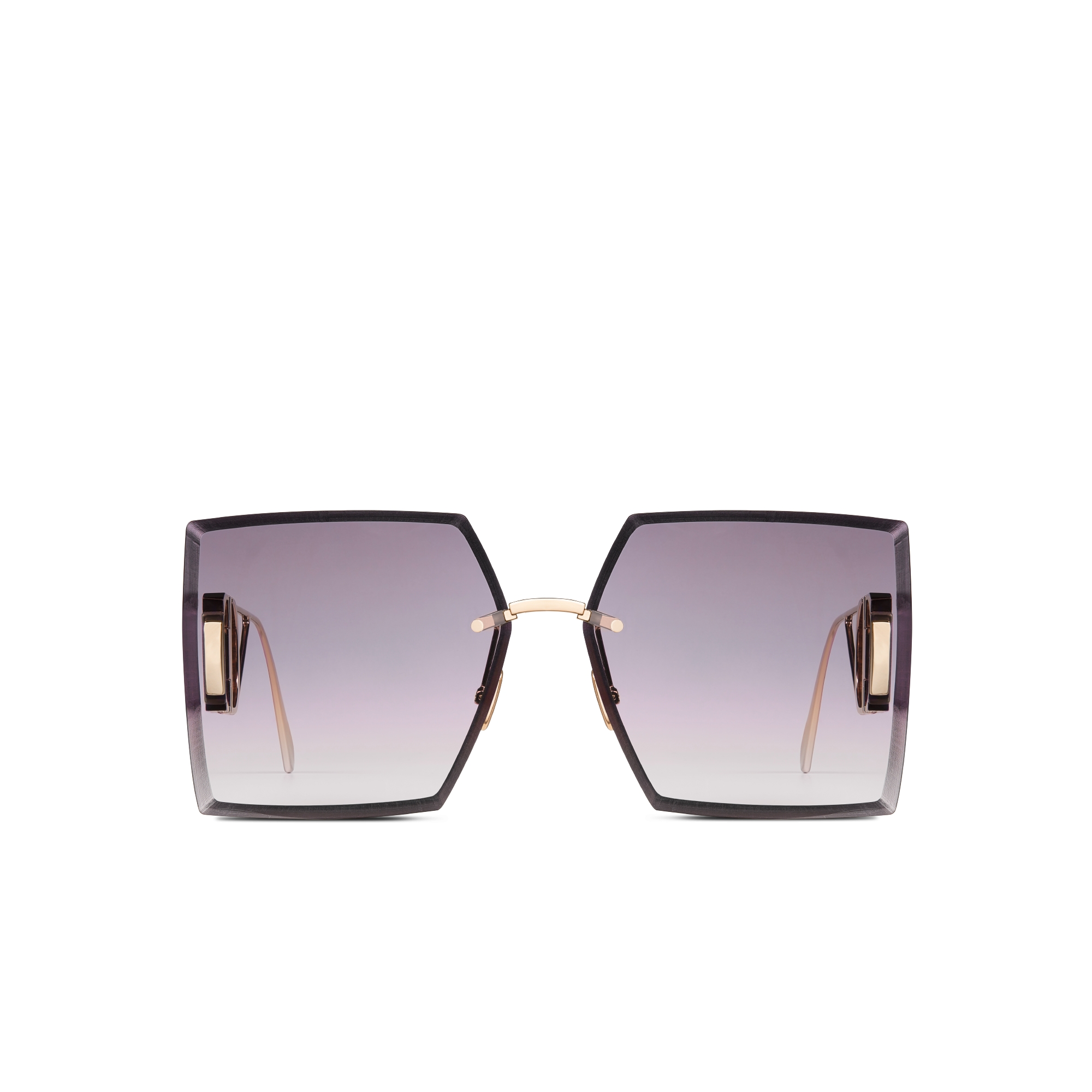 30Montaigne S7U 太阳眼镜 紫色至粉色渐变正方形镜片 E01
