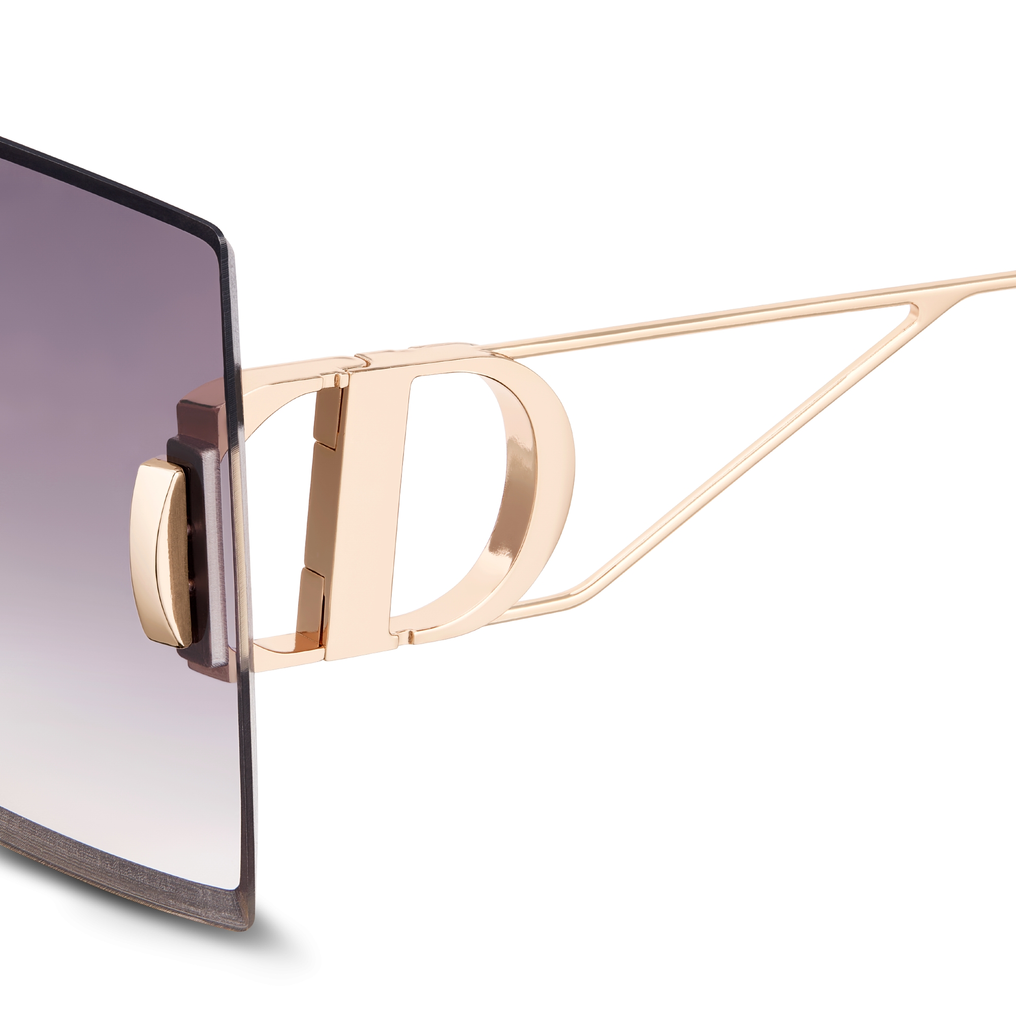 30Montaigne S7U 太阳眼镜 紫色至粉色渐变正方形镜片 E09