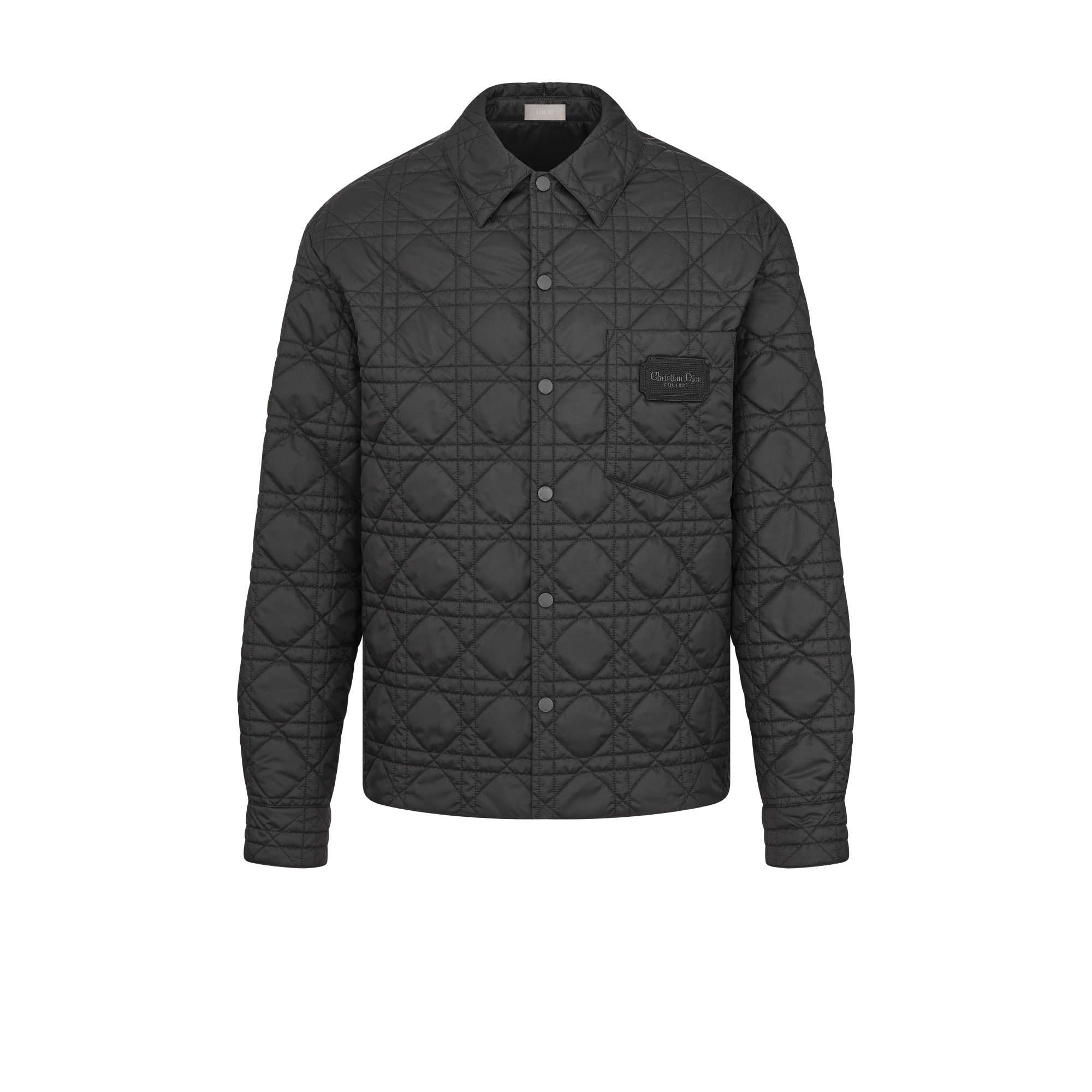 外套衬衫 黑色科技面料藤格纹 E01