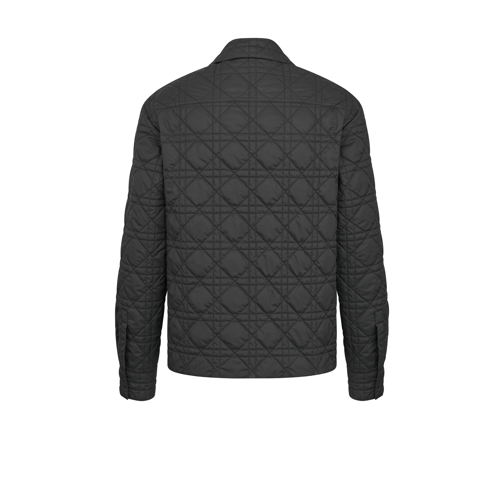 外套衬衫 黑色科技面料藤格纹 E08