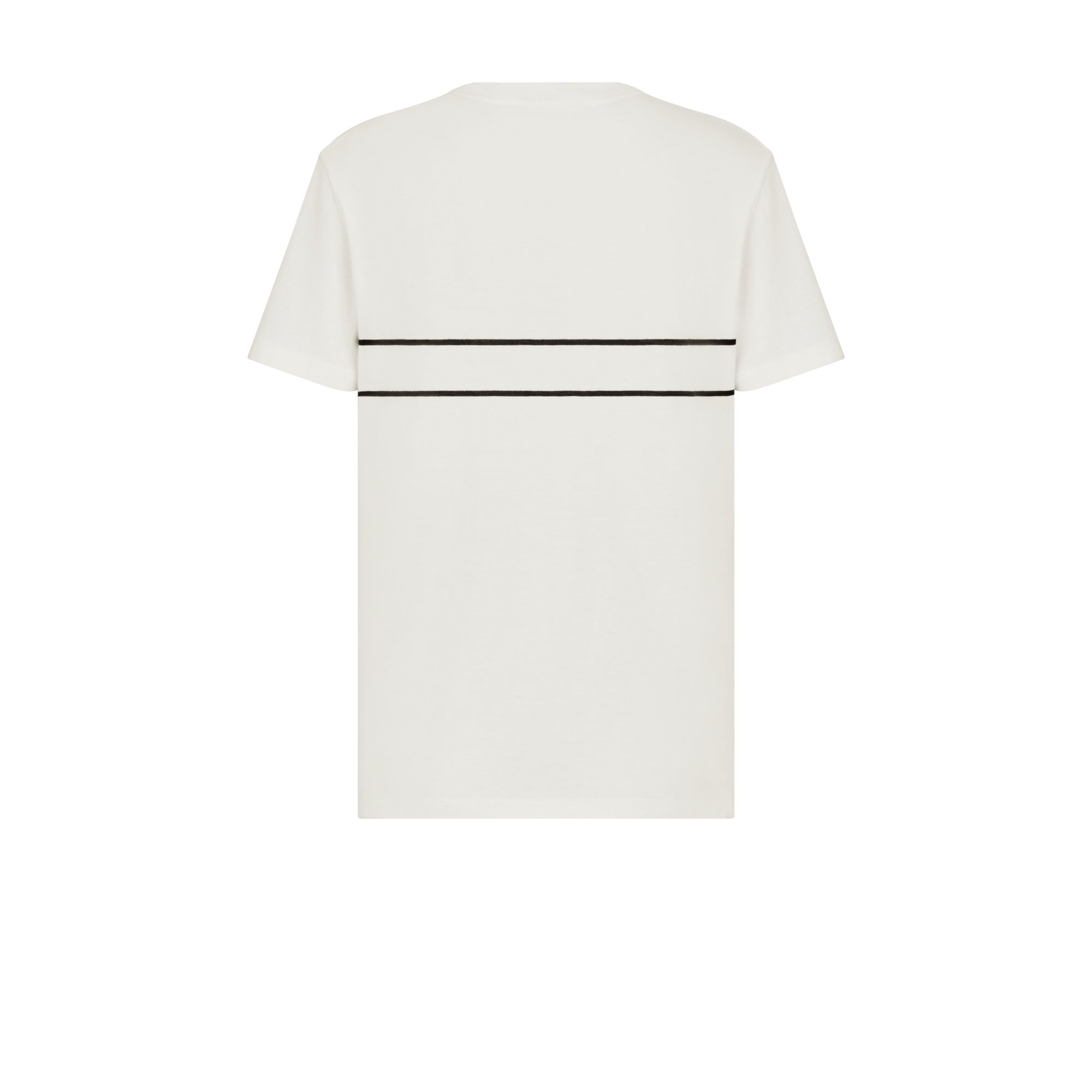 T 恤 白色棉质平纹针织面料标志装饰 E08