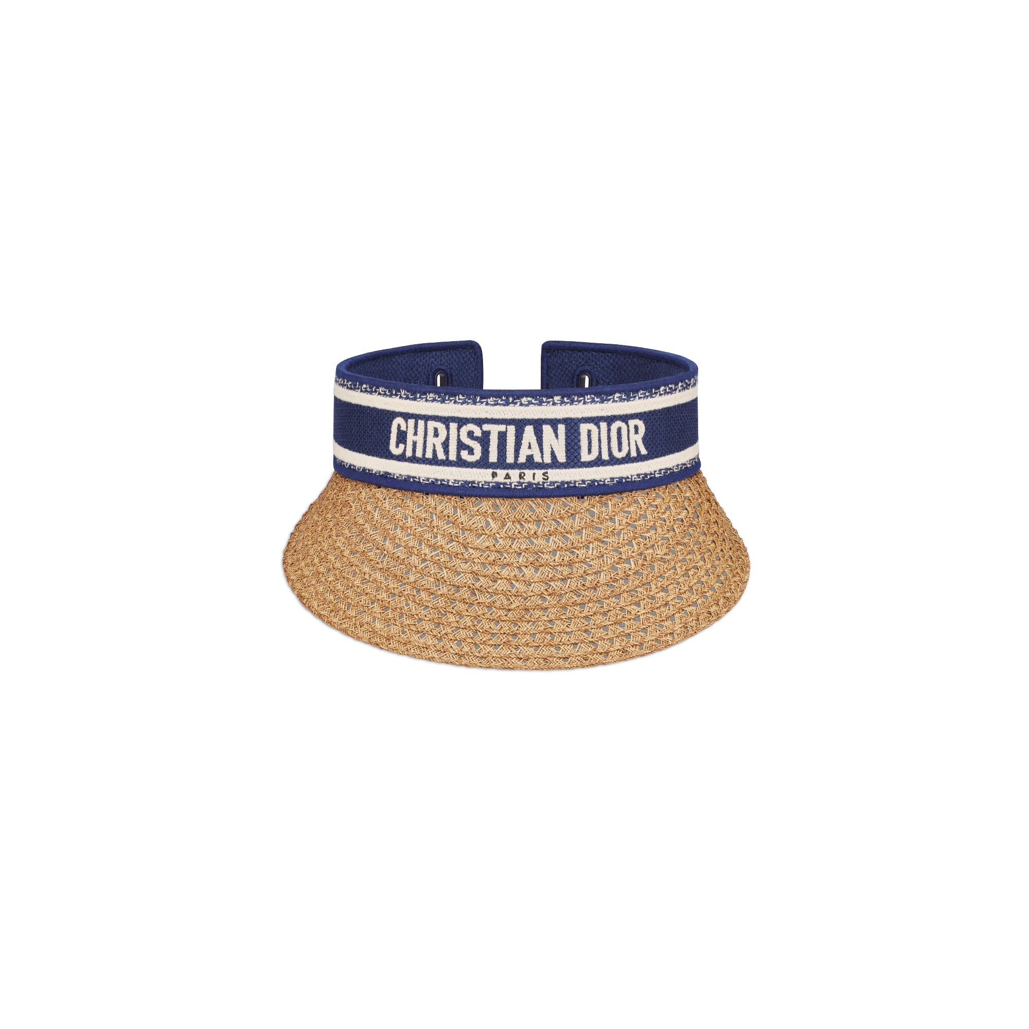 D-Ocean Mitzah 遮阳帽 纸编搭配蓝色与白色刺绣饰带 E01