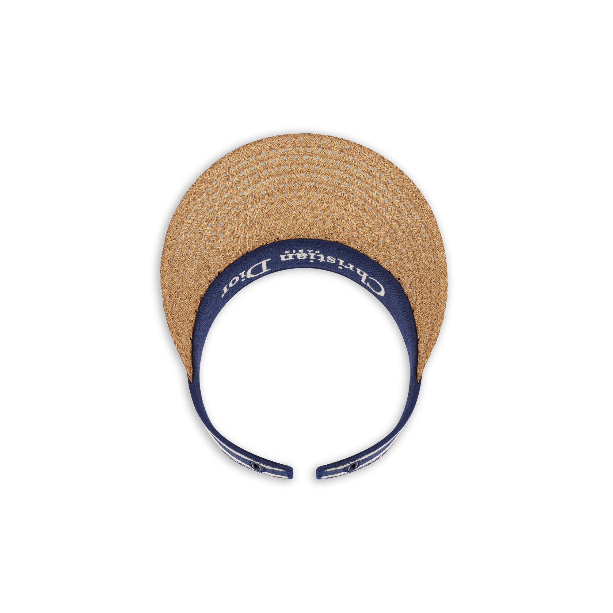 D-Ocean Mitzah 遮阳帽 纸编搭配蓝色与白色刺绣饰带 E08