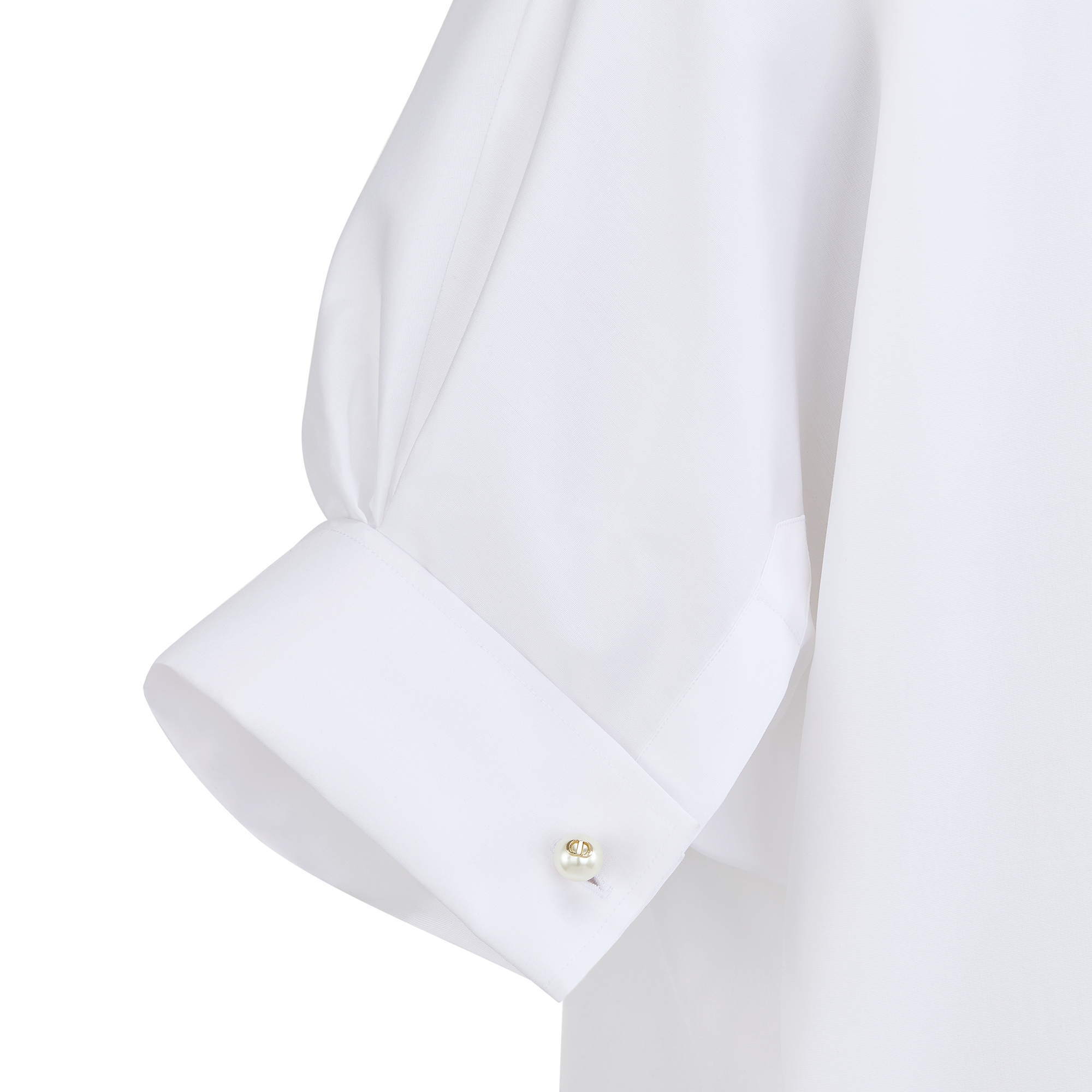 衬衫 白色棉府绸搭配泡泡袖 E09