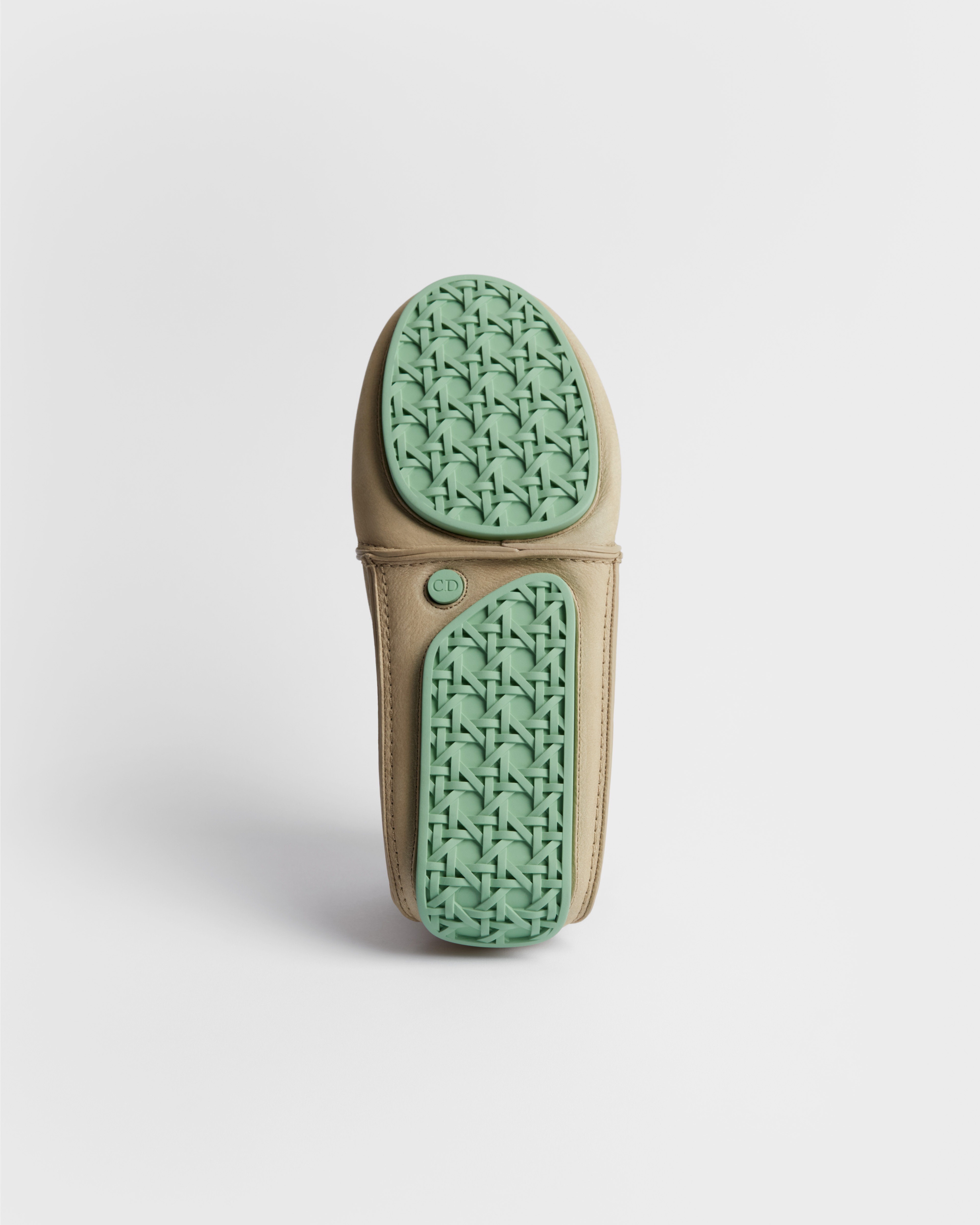 Dior Roadie 系带靴子 米色磨砂革搭配米色、绿色和紫色绒面革 E10