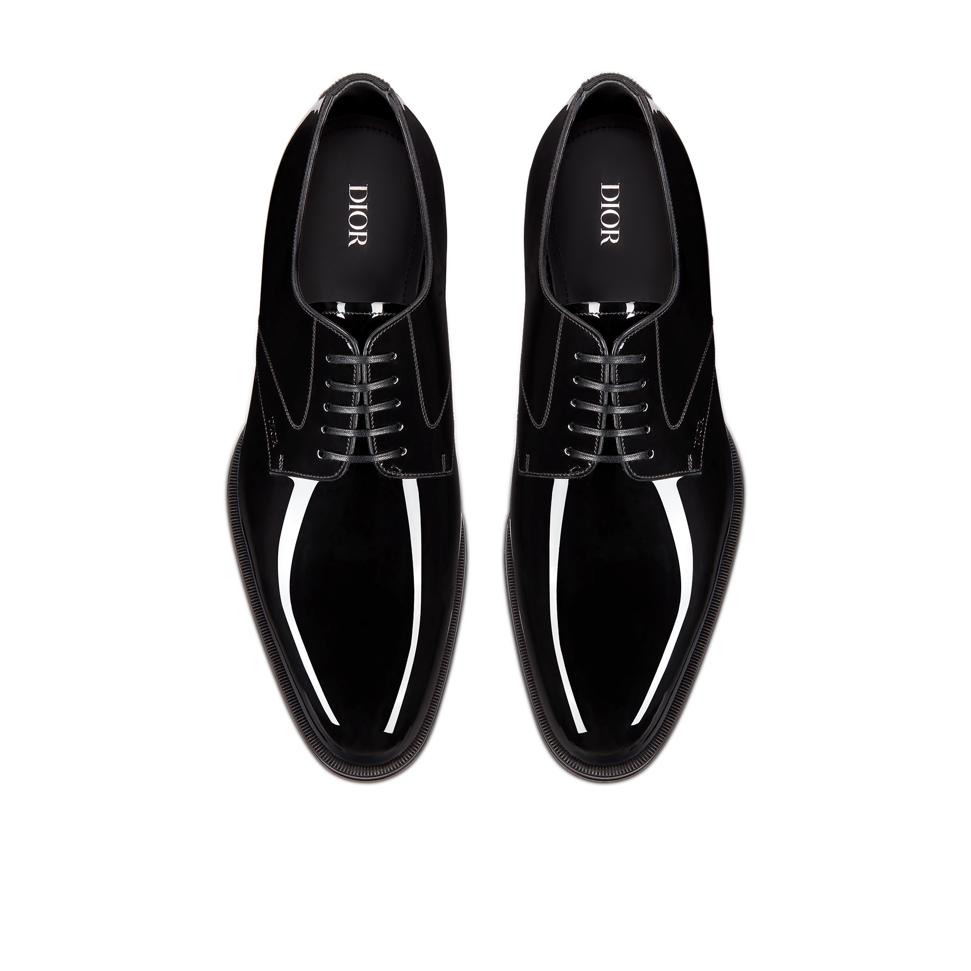 Dior Timeless 德比鞋 黑色漆皮牛皮革 E06