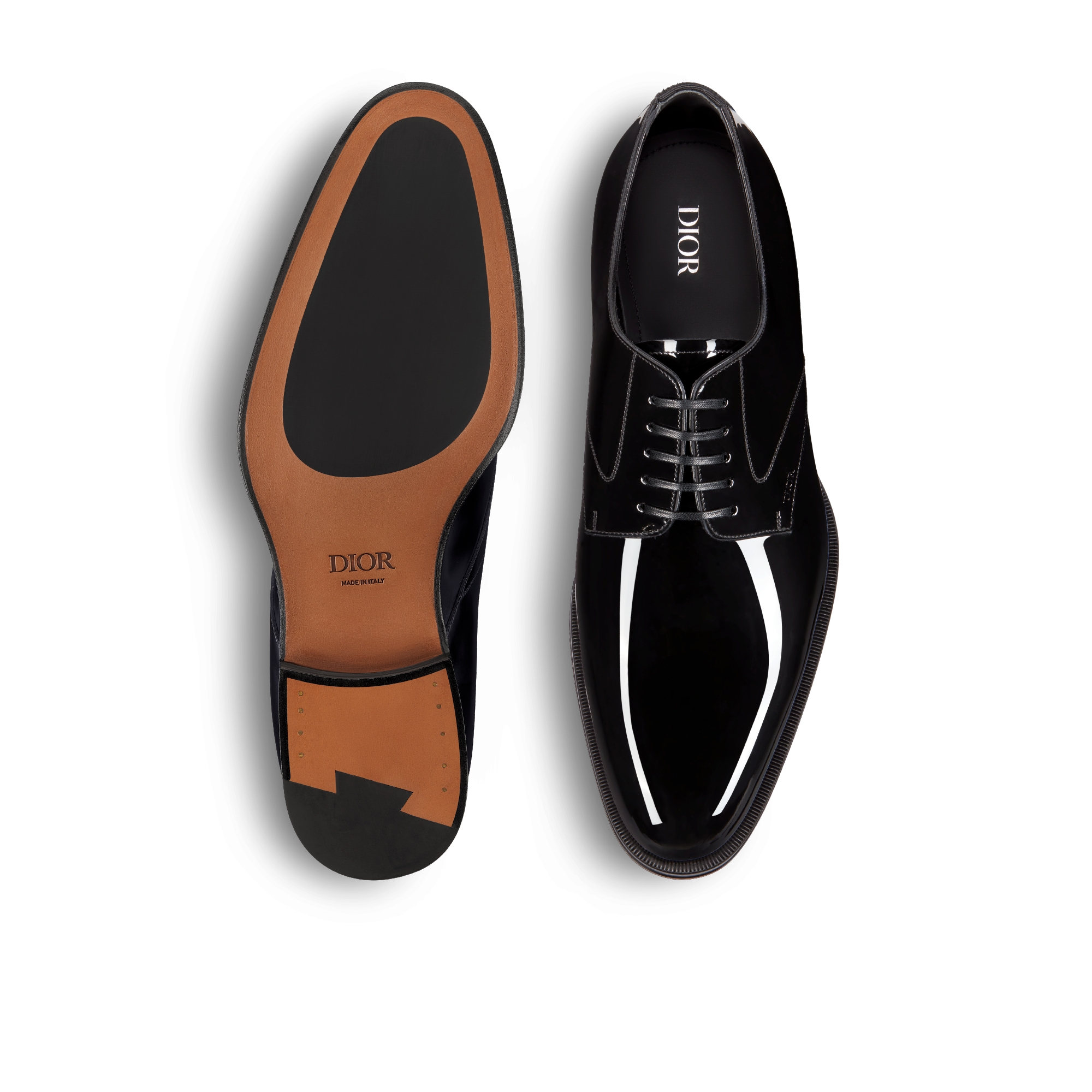 Dior Timeless 德比鞋 黑色漆皮牛皮革 E07