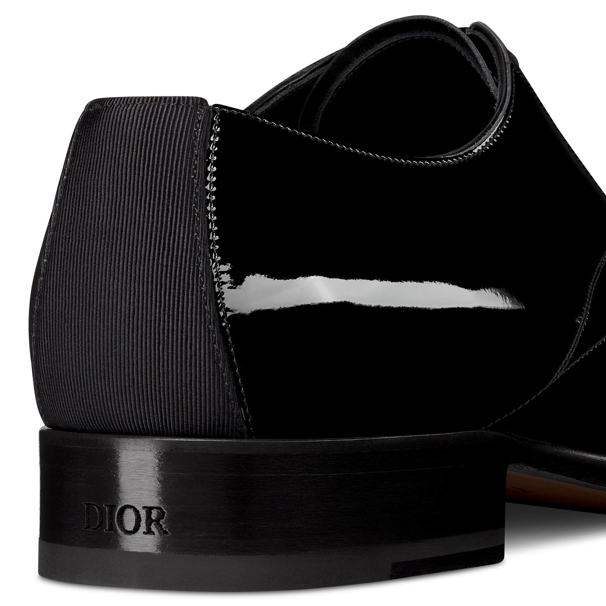 Dior Timeless 德比鞋 黑色漆皮牛皮革 E09